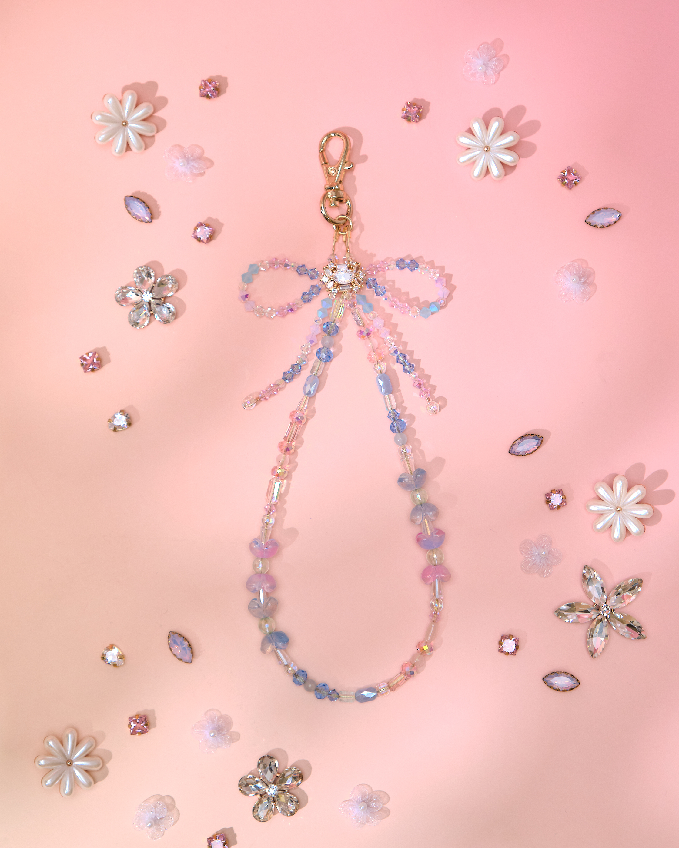 13758 Vacation Lariat Bow Short Phone Strap