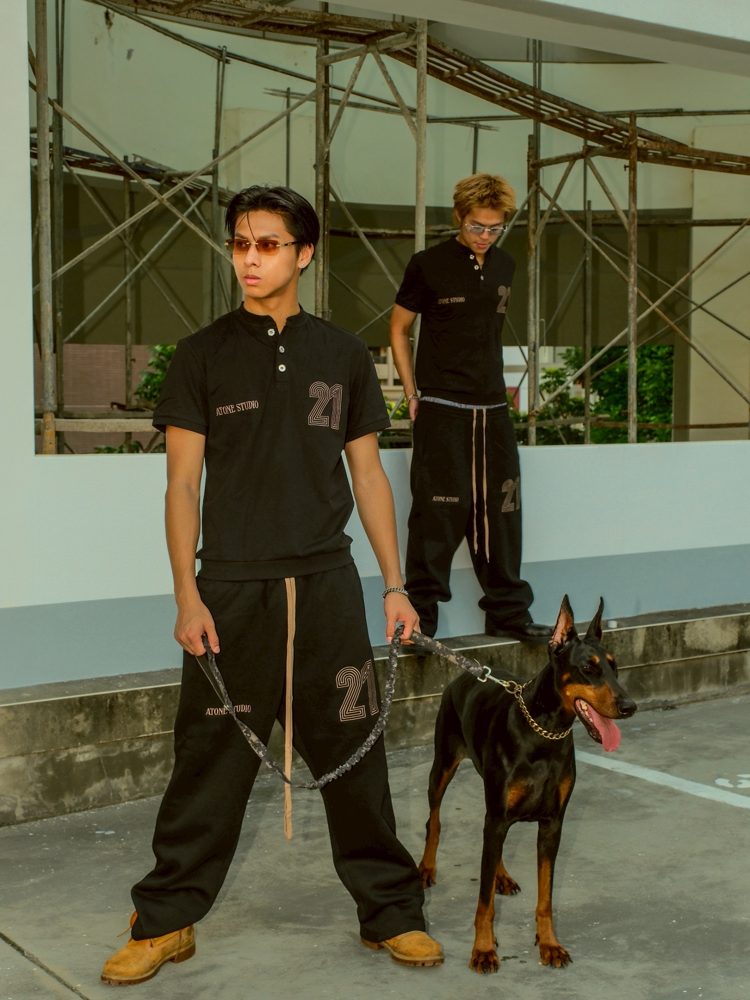 ATONE STUDIO 撞色長抽繩 21 Logo衛褲 運動褲 “Game day” Sweatpants