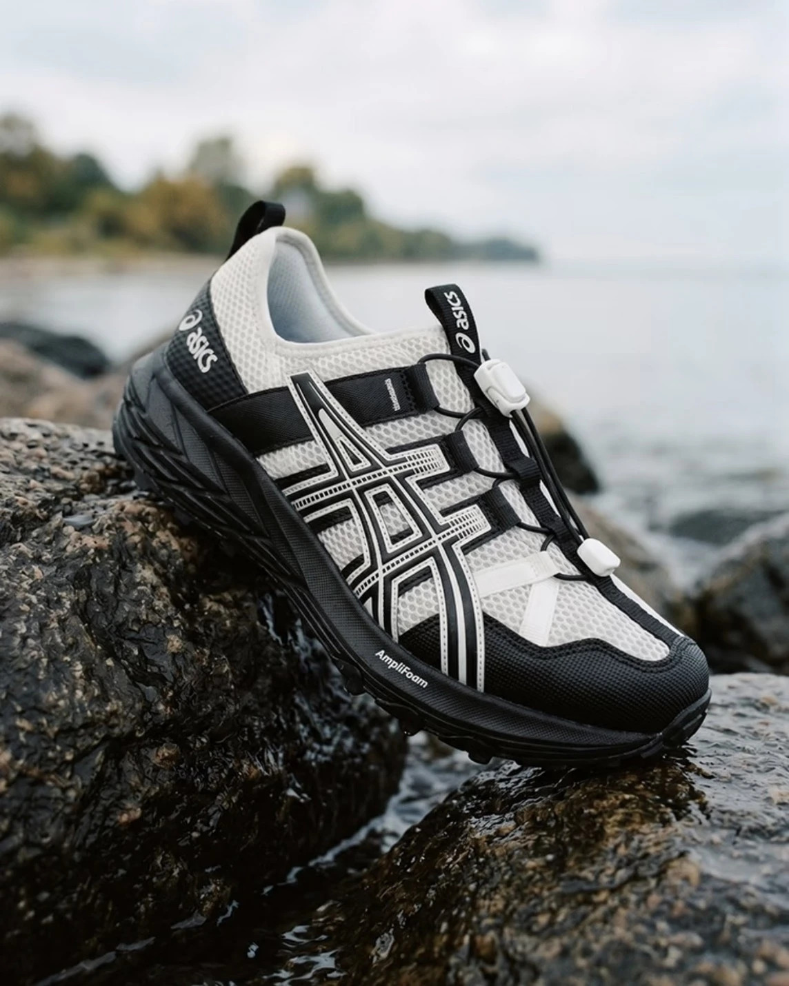 【逢甲 FUZZY】ASICS GEL-SONOMA TR 米白/黑白 溯溪鞋 懶人鞋 男女鞋