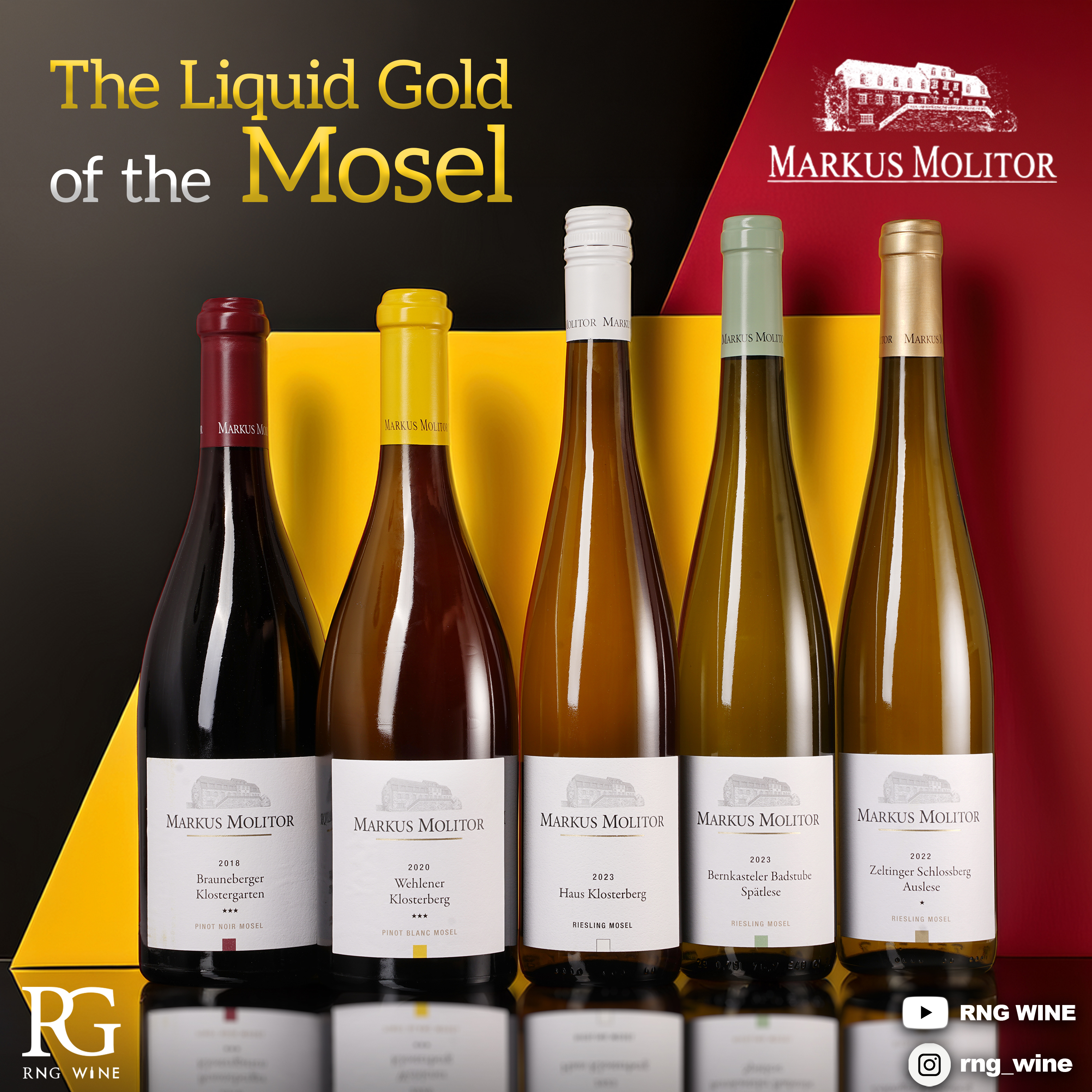 Markus Molitor Wehlener Sonnenuhr Riesling Spatlese 2023 (RP94) (Golden)