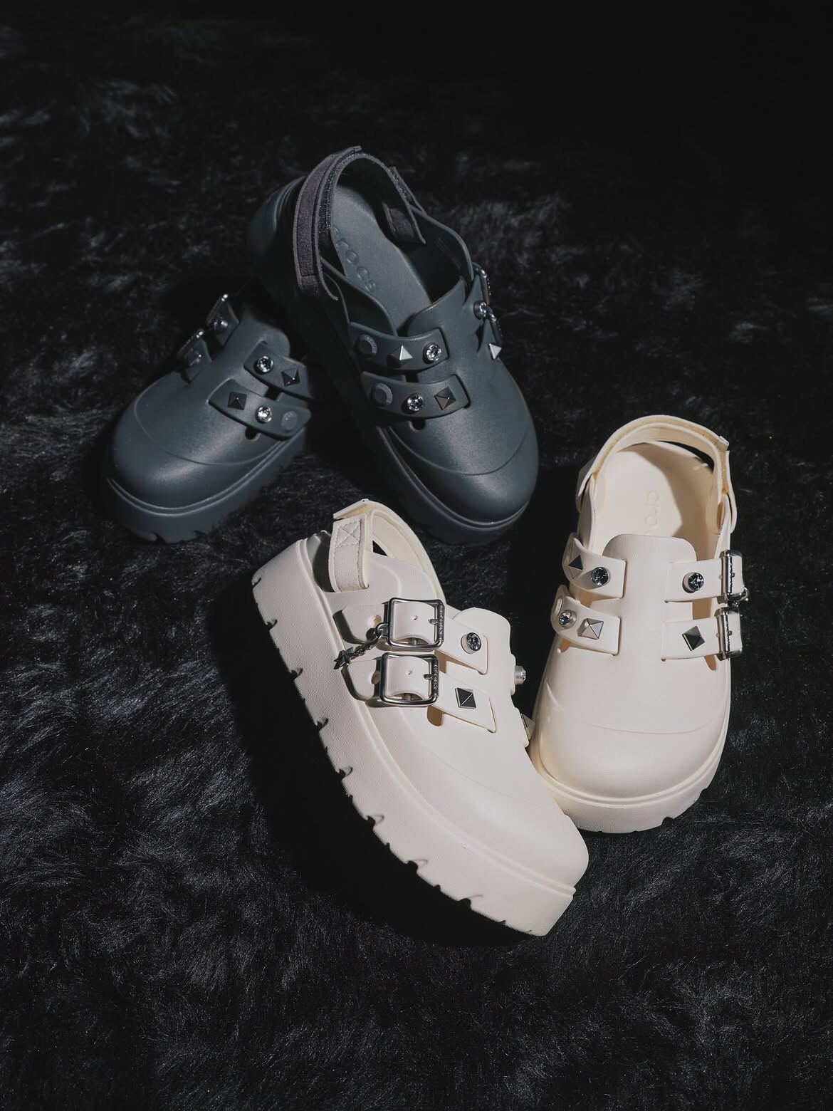 CROCS LOAFERETTE STAR STUDDED CLOG 龐克 星形鉚釘 金屬裝飾 涼鞋 拖鞋 懶人鞋 防水 增高 厚底 女鞋 214212 / 調貨
