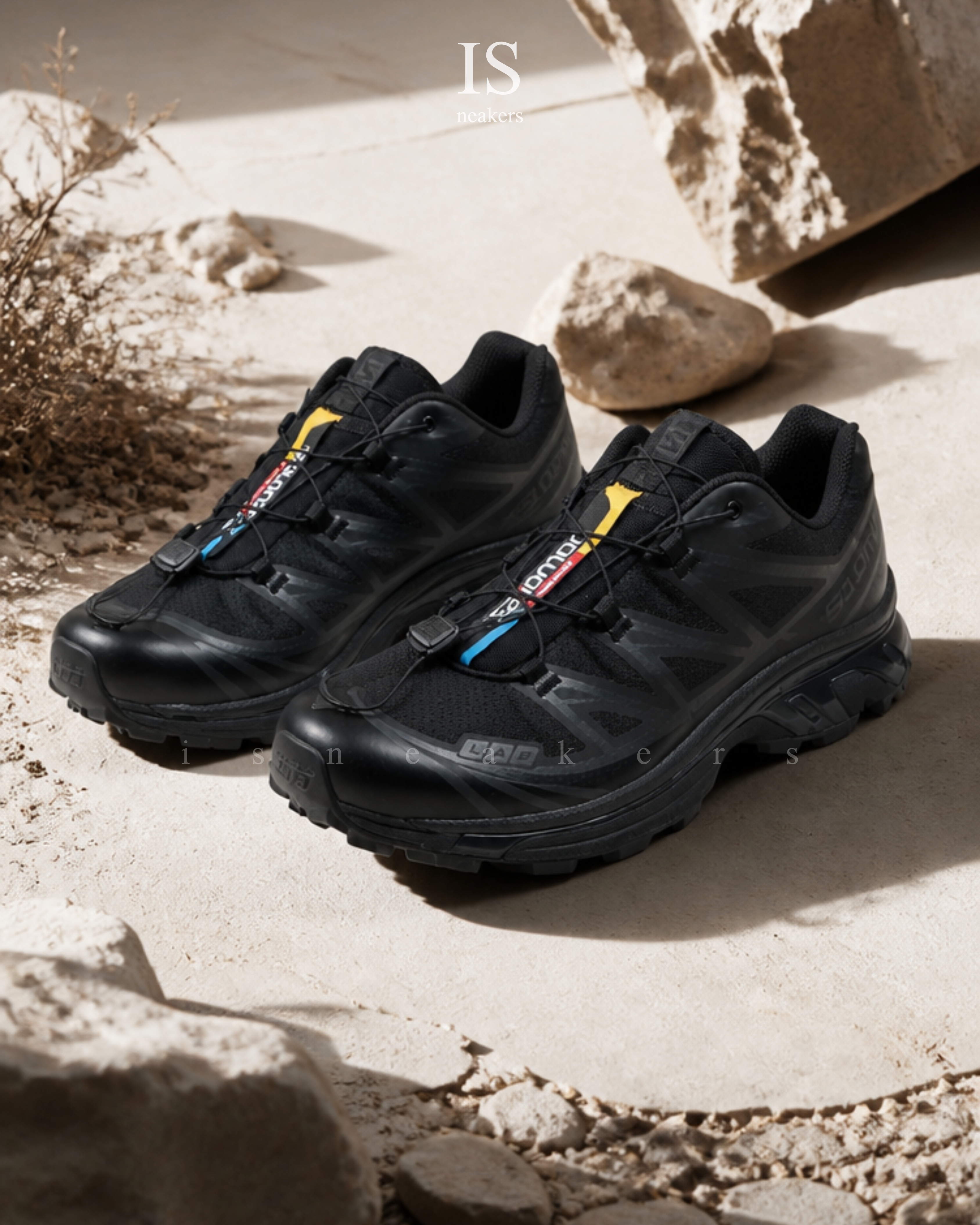 iSNEAKERS｜SALOMON XT-6 XT6 BLACK 黑 越野登山鞋 幻影黑 410866
