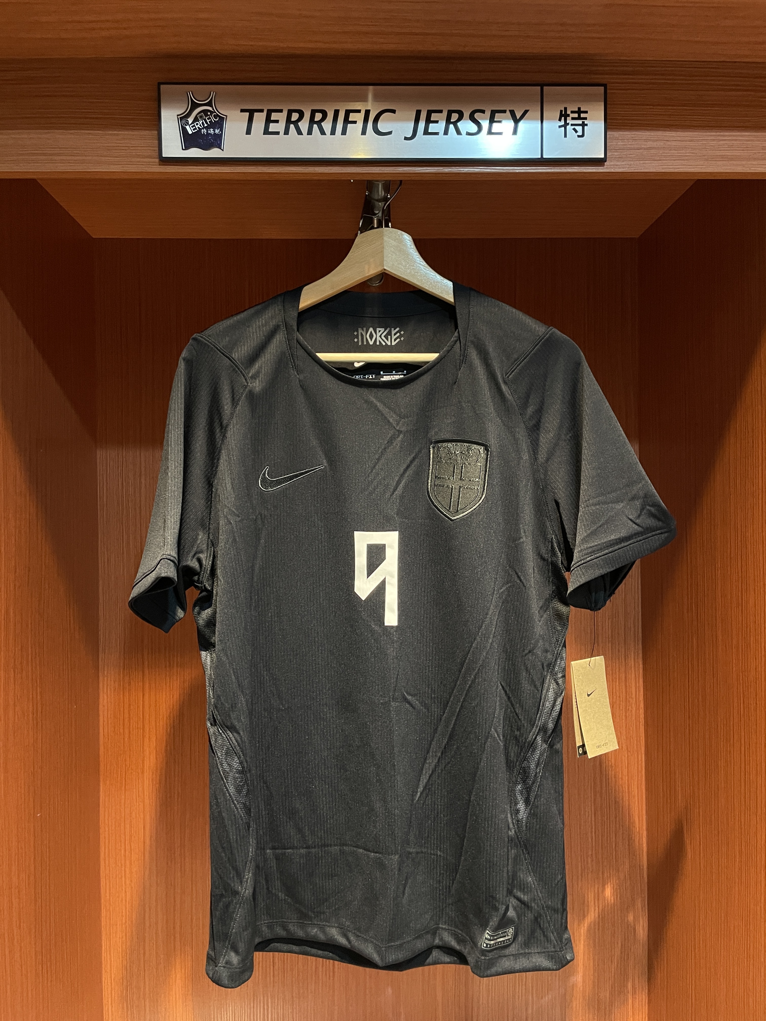 FIFA足球 Erling Haaland 挪威黑 哈蘭德 2026 世界盃 Away Nike Replica Jersey 球迷版 燙印 全新