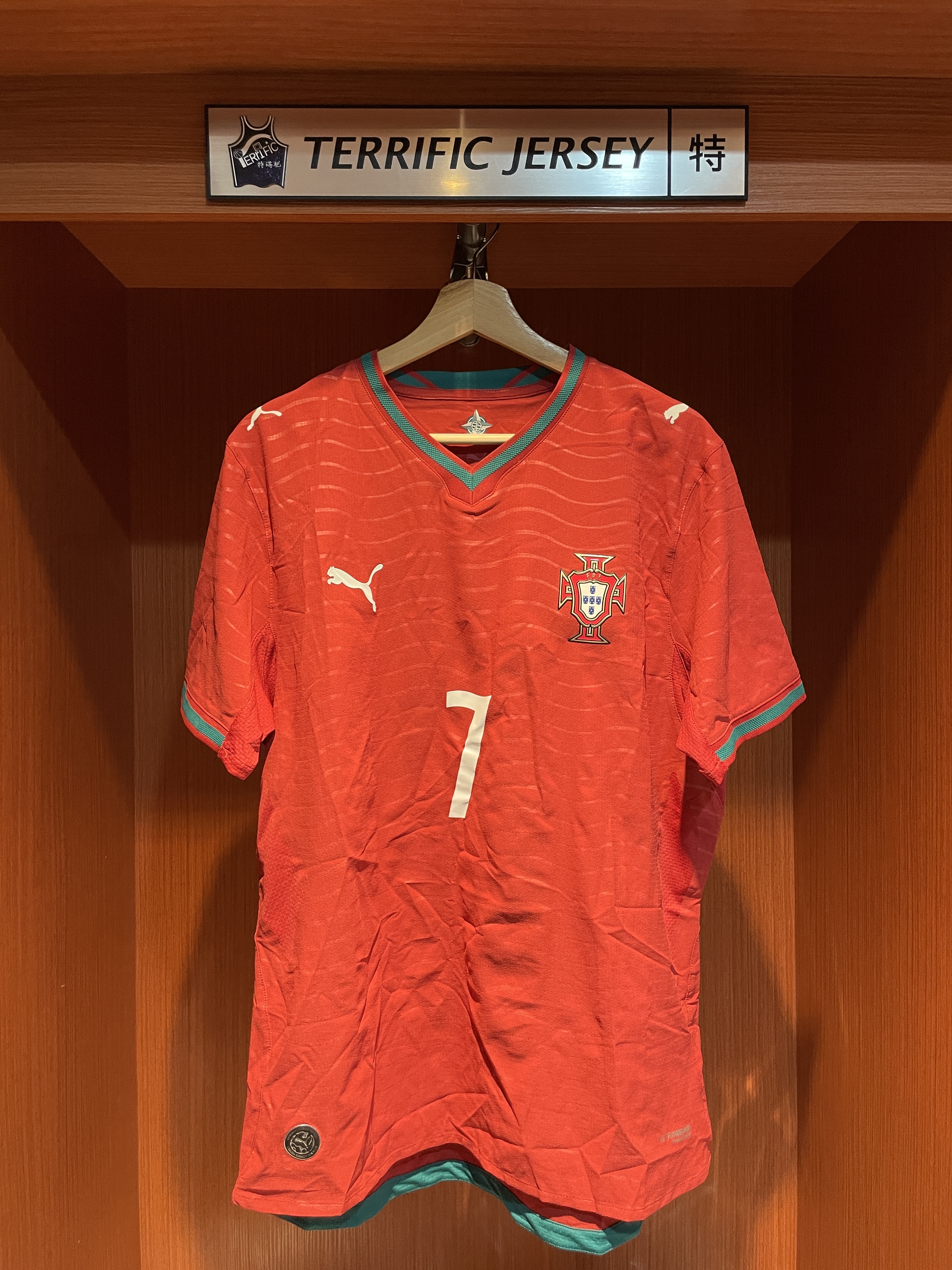 FIFA足球 Cristiano Ronaldo 葡萄牙紅 C羅 2026 世界盃 Home Puma Authentic Jersey 球員版 輕量化 全新