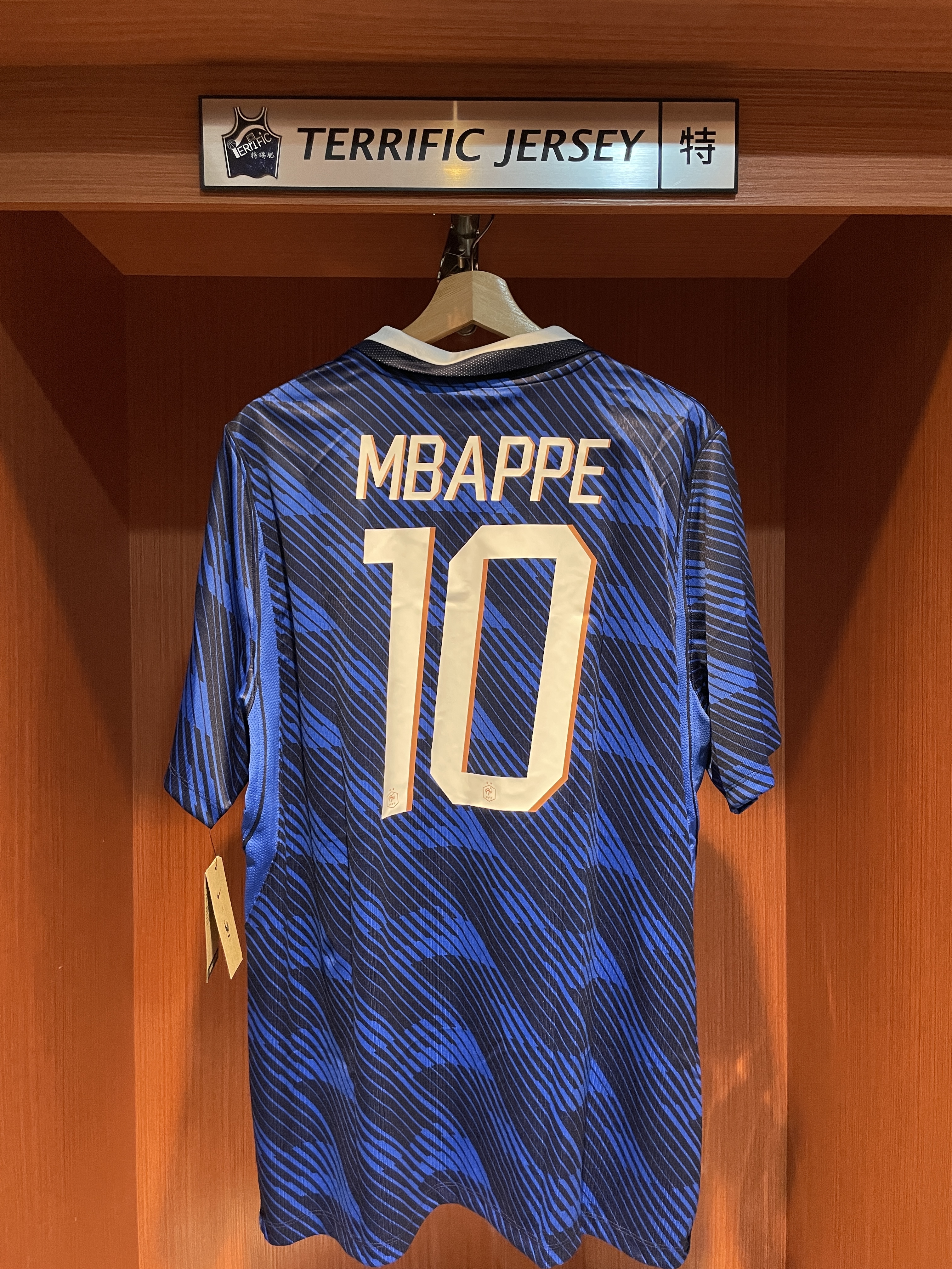 FIFA足球 Kylian Mbappe 法國藍 雙星 高盧雄雞 2026 世界盃 Home Nike Replica Jersey 球迷版 燙印 全新