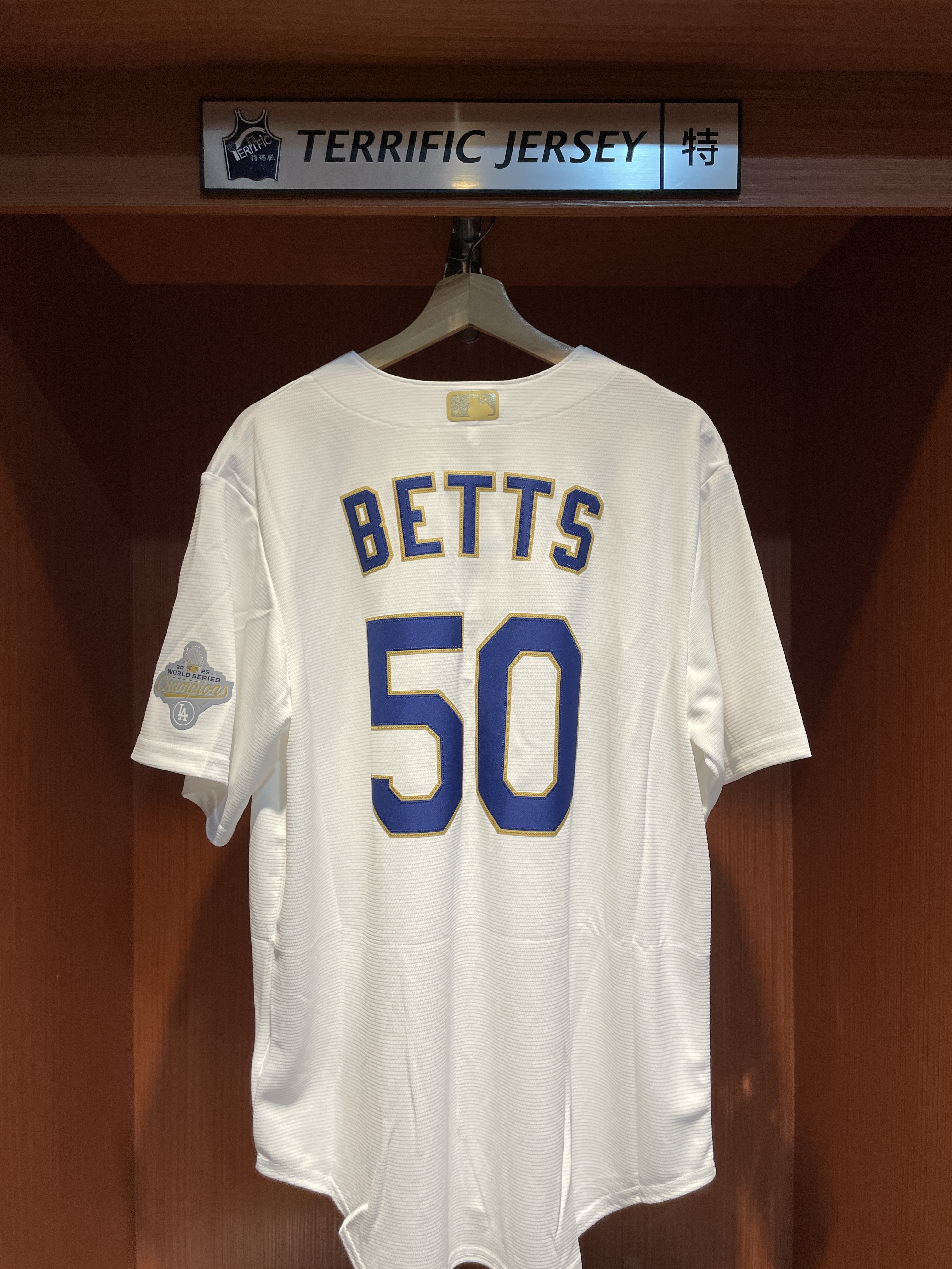 MLB球衣 Mookie Betts 洛杉磯道奇 冠軍 金字 開幕戰 2026 Gold Collection Nike Stadium Player Name Jersey 球迷版 熱轉印 全新