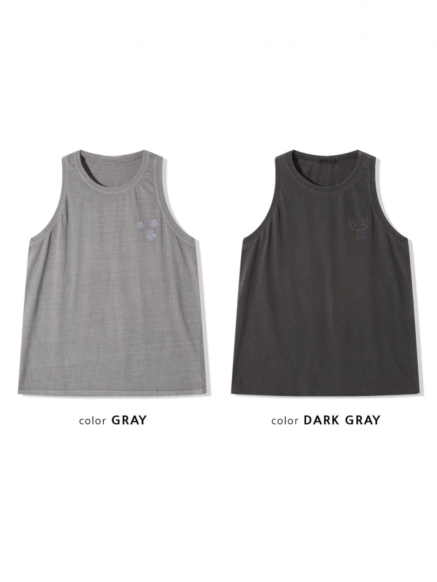 Star-patterned paint-dyed vest