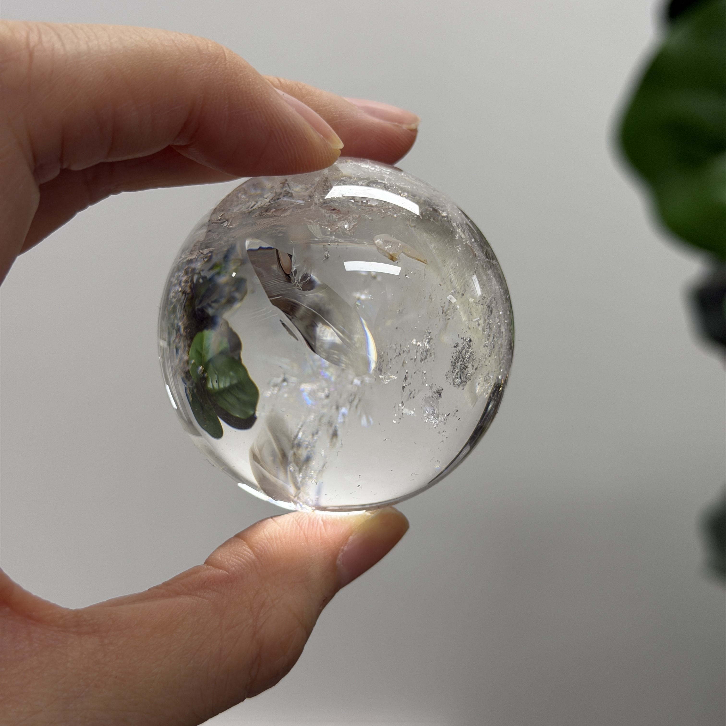 白水晶球 4.9cm WD2377