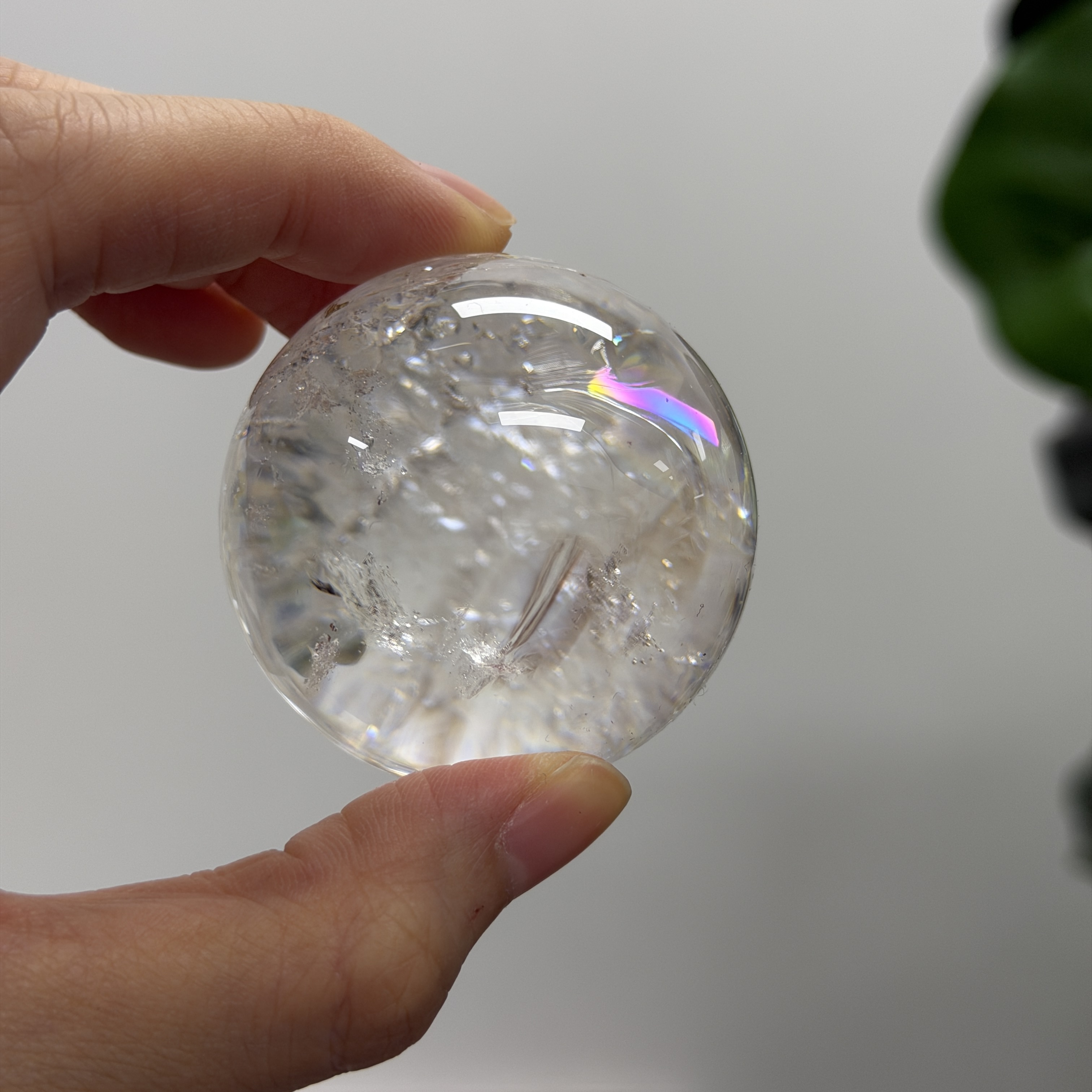 白水晶球 4.9cm WD2377