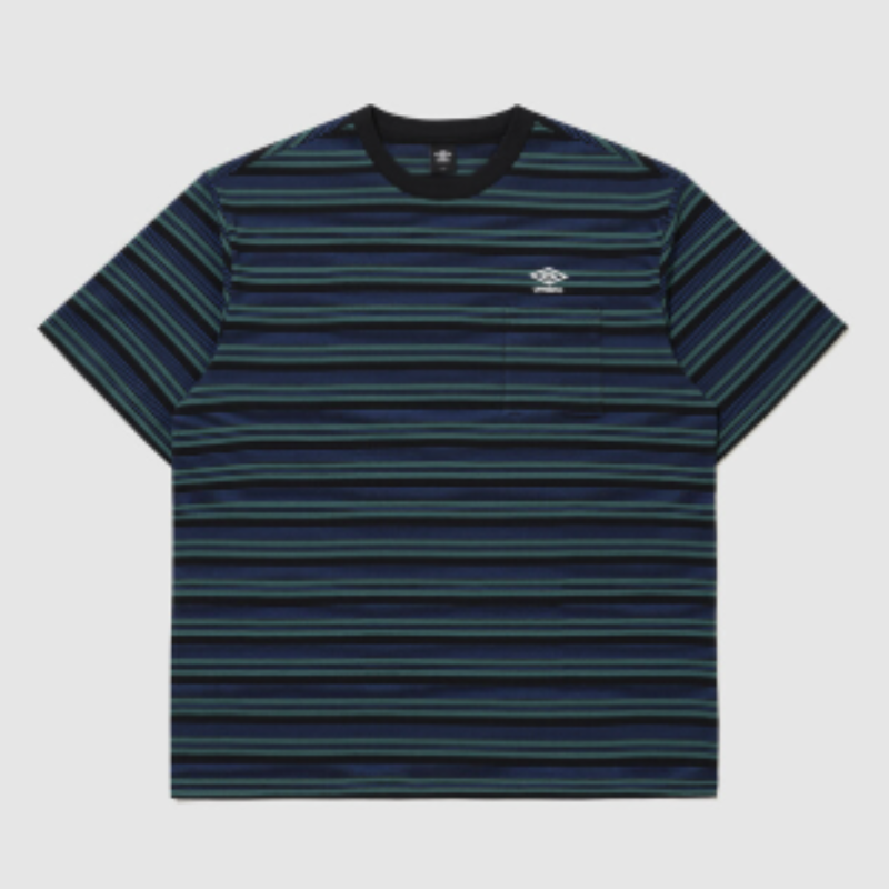 【代購】UMBRO Summer PICK Stripe Short Sleeve T-Shirt 夏日精選條紋短袖T恤 寬鬆休閒百搭上衣 男女同款