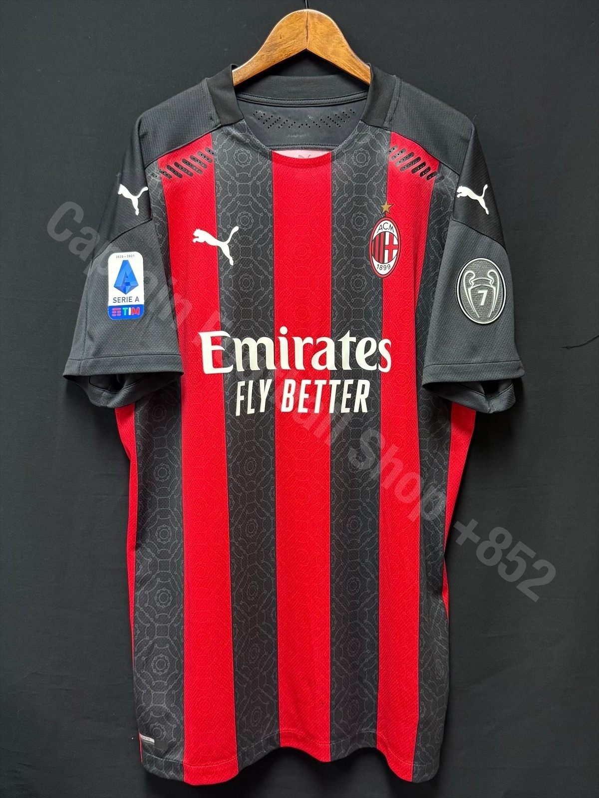 (Player Issue) AC Milan 2020-2021 Puma Home Player Issue Shirt #11 IBRAHIMOVIC