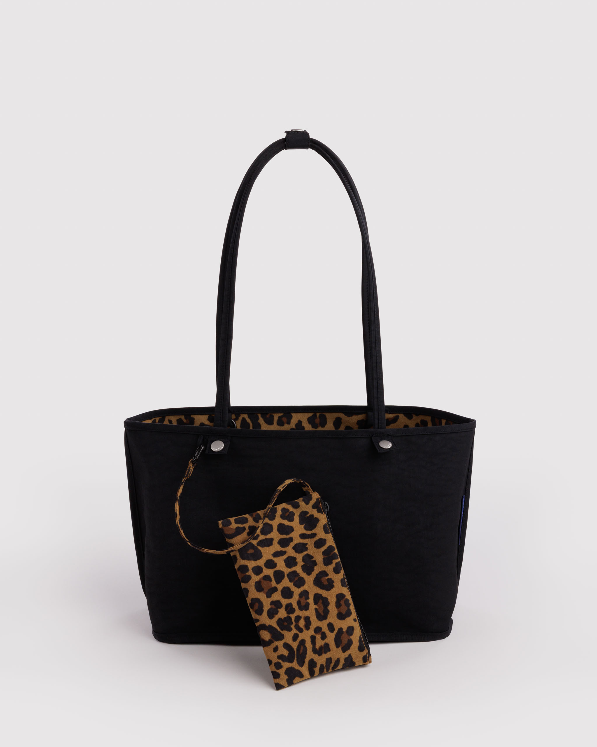 Medium Nylon Reversible Tote - Leopard Mix | BAGGU