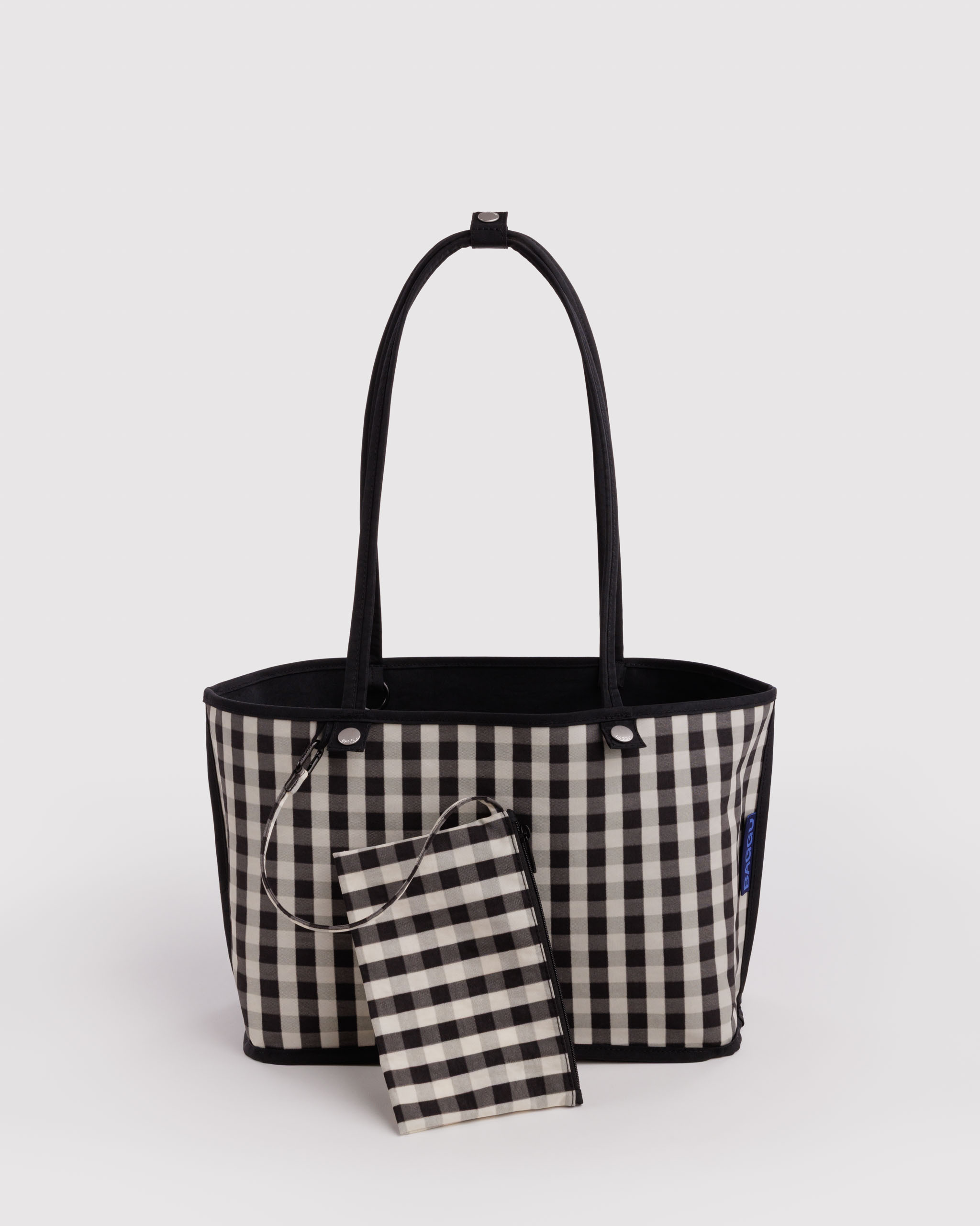 Medium Nylon Reversible Tote - Black Mix | BAGGU