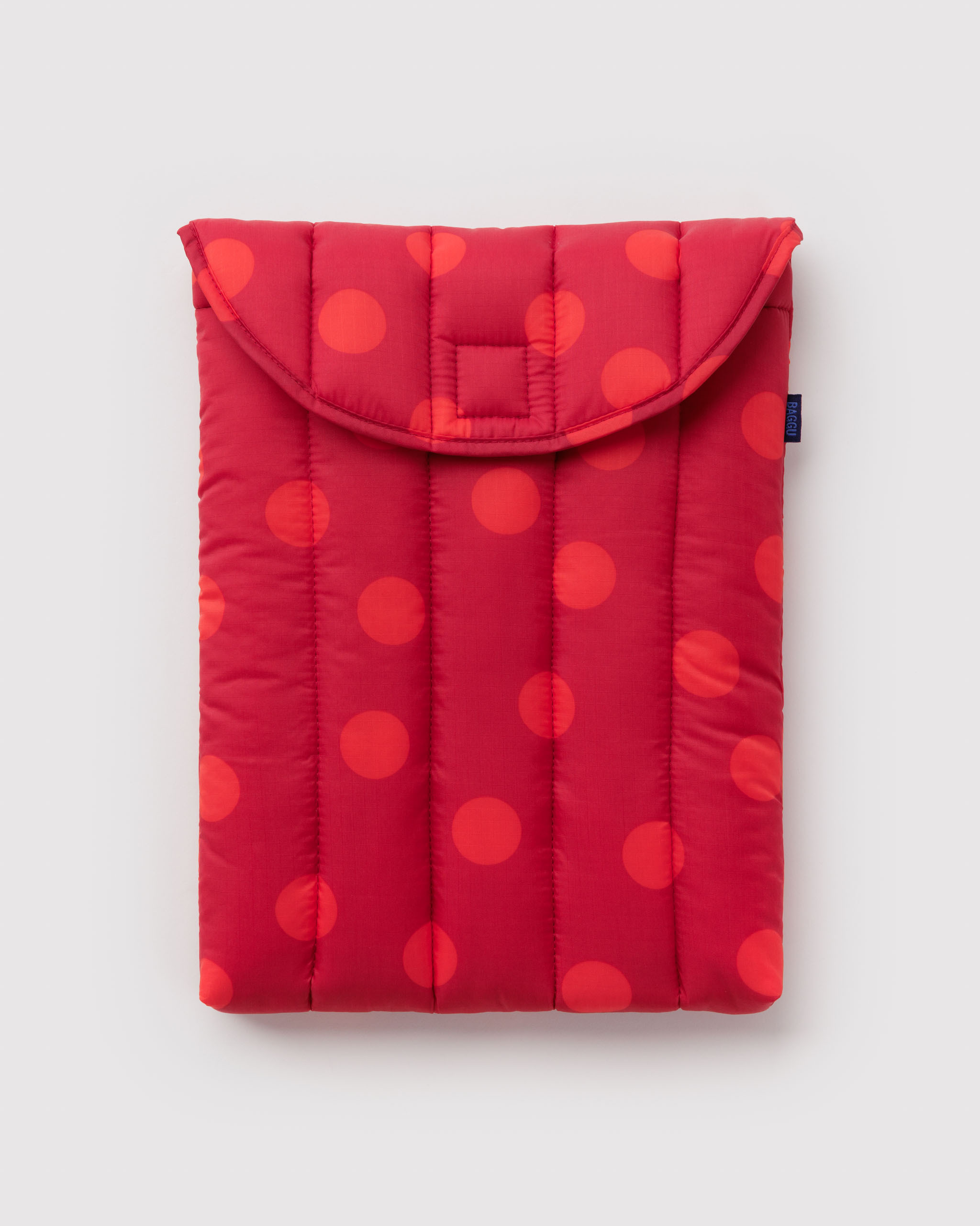 Puffy Laptop Sleeve 13"/14" - Red Polka Dot | BAGGU