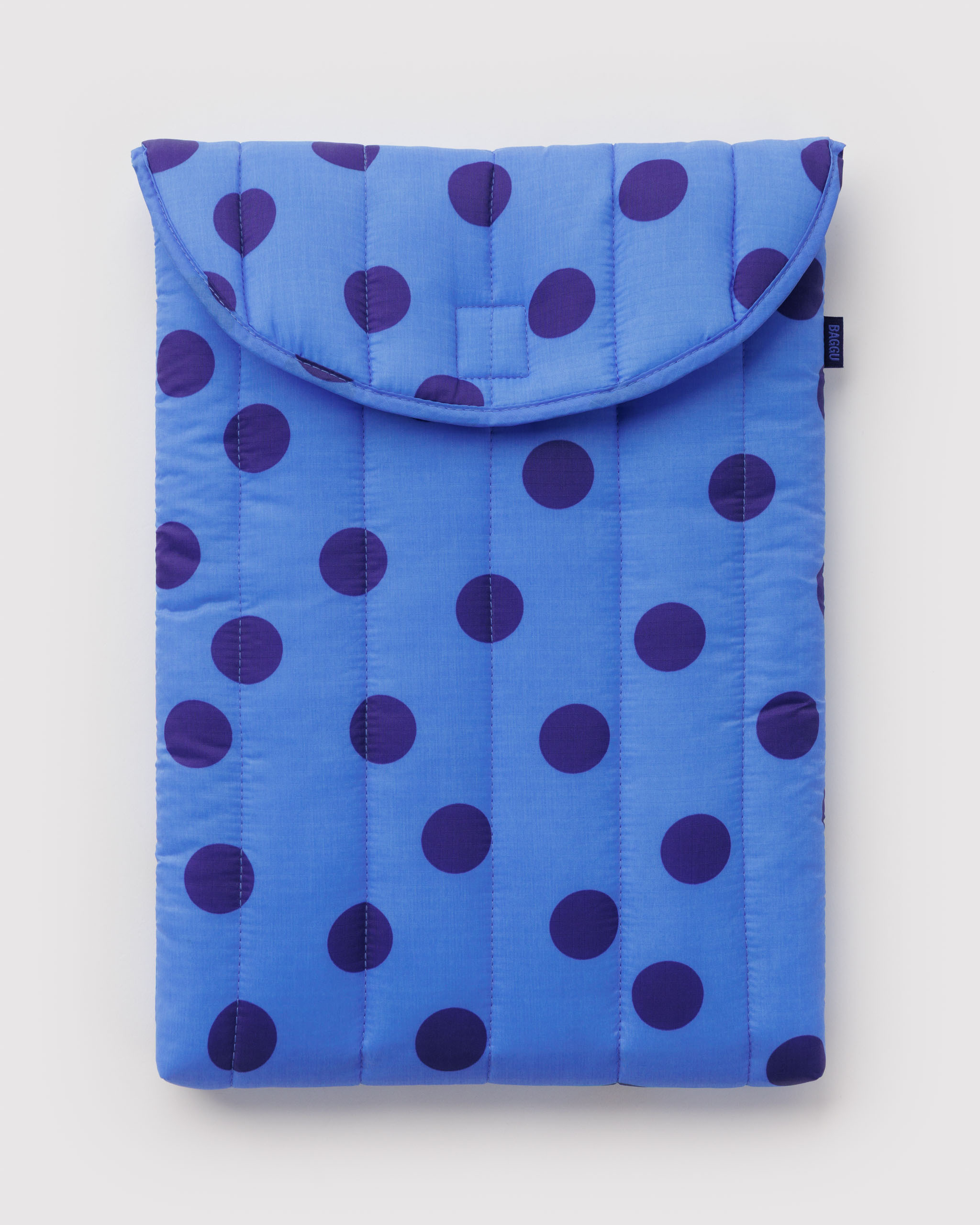 Puffy Laptop Sleeve 16" - Blue Polka Dot | BAGGU