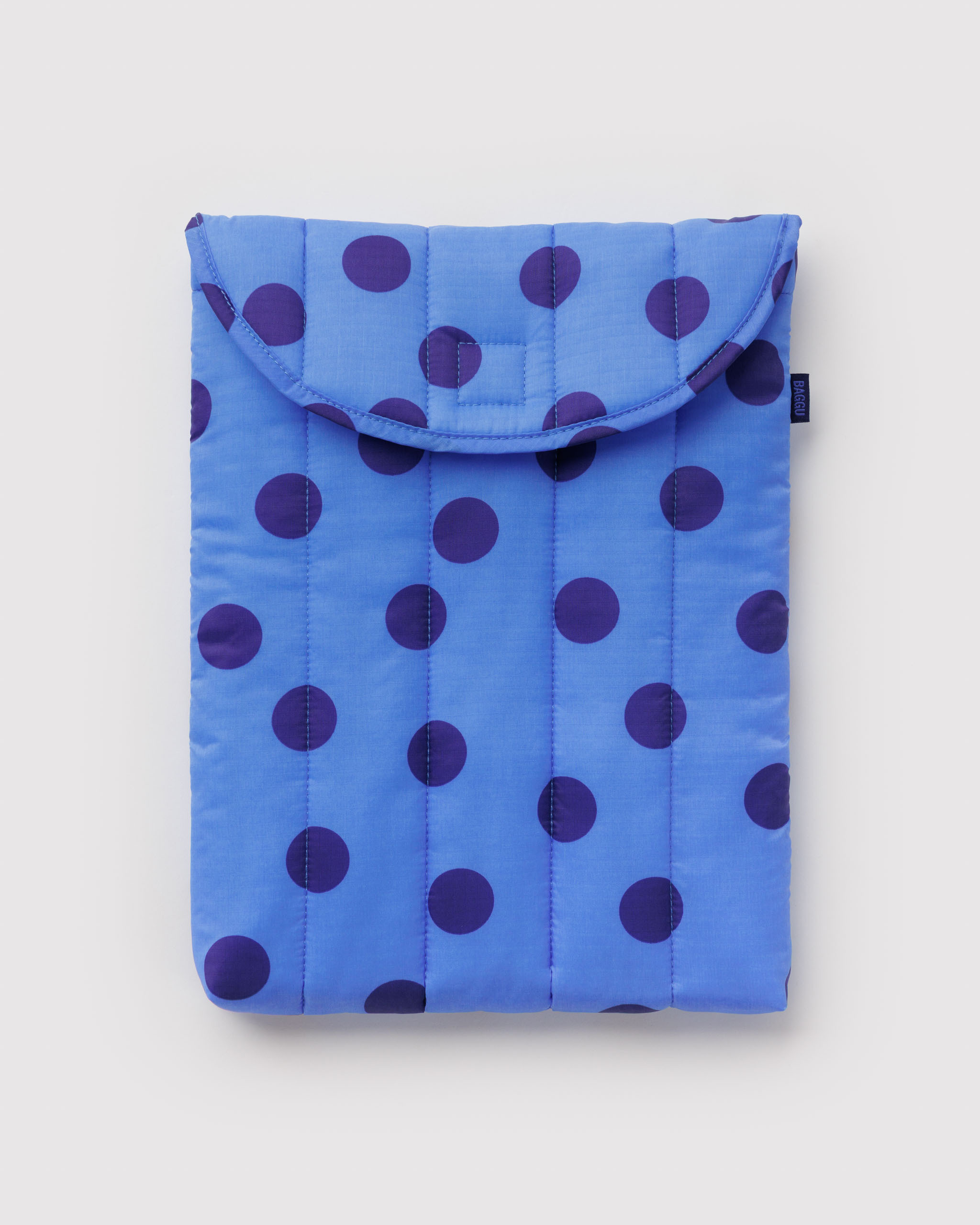Puffy Laptop Sleeve 13"/14" - Blue Polka Dot | BAGGU