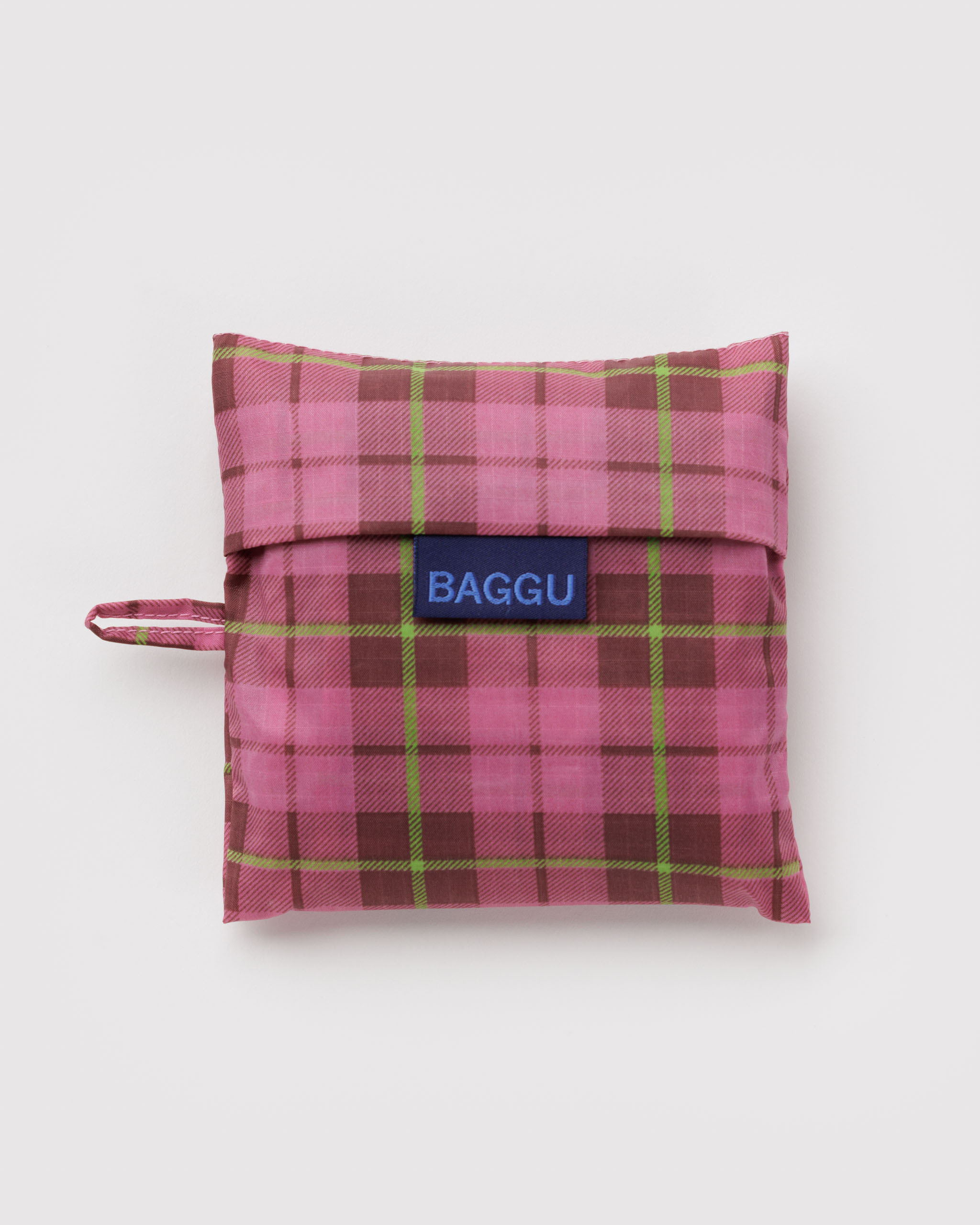 Standard Baggu - Azalea Pink Tartan｜BAGGU