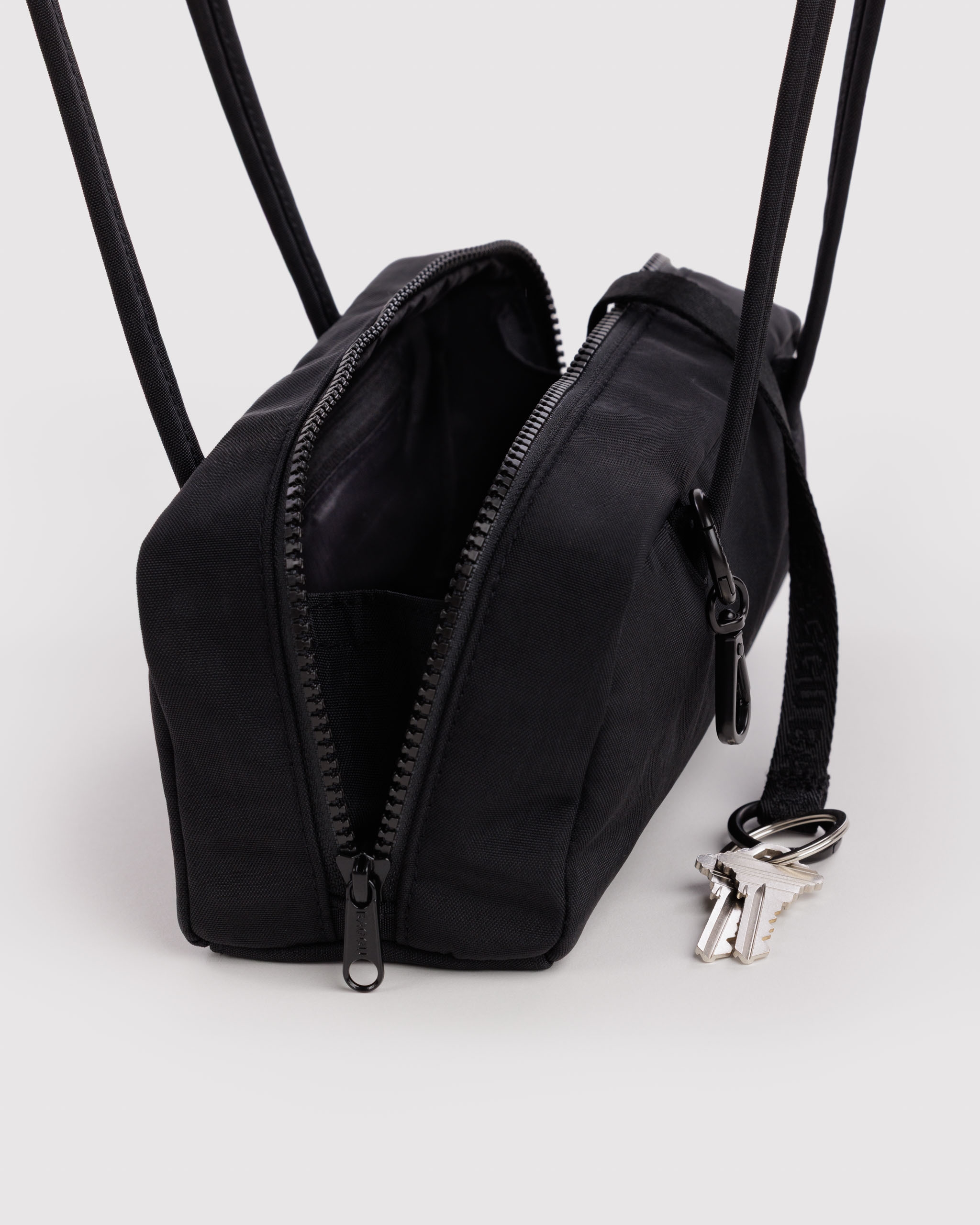 Small Nylon Bowler Bag - Black | BAGGU