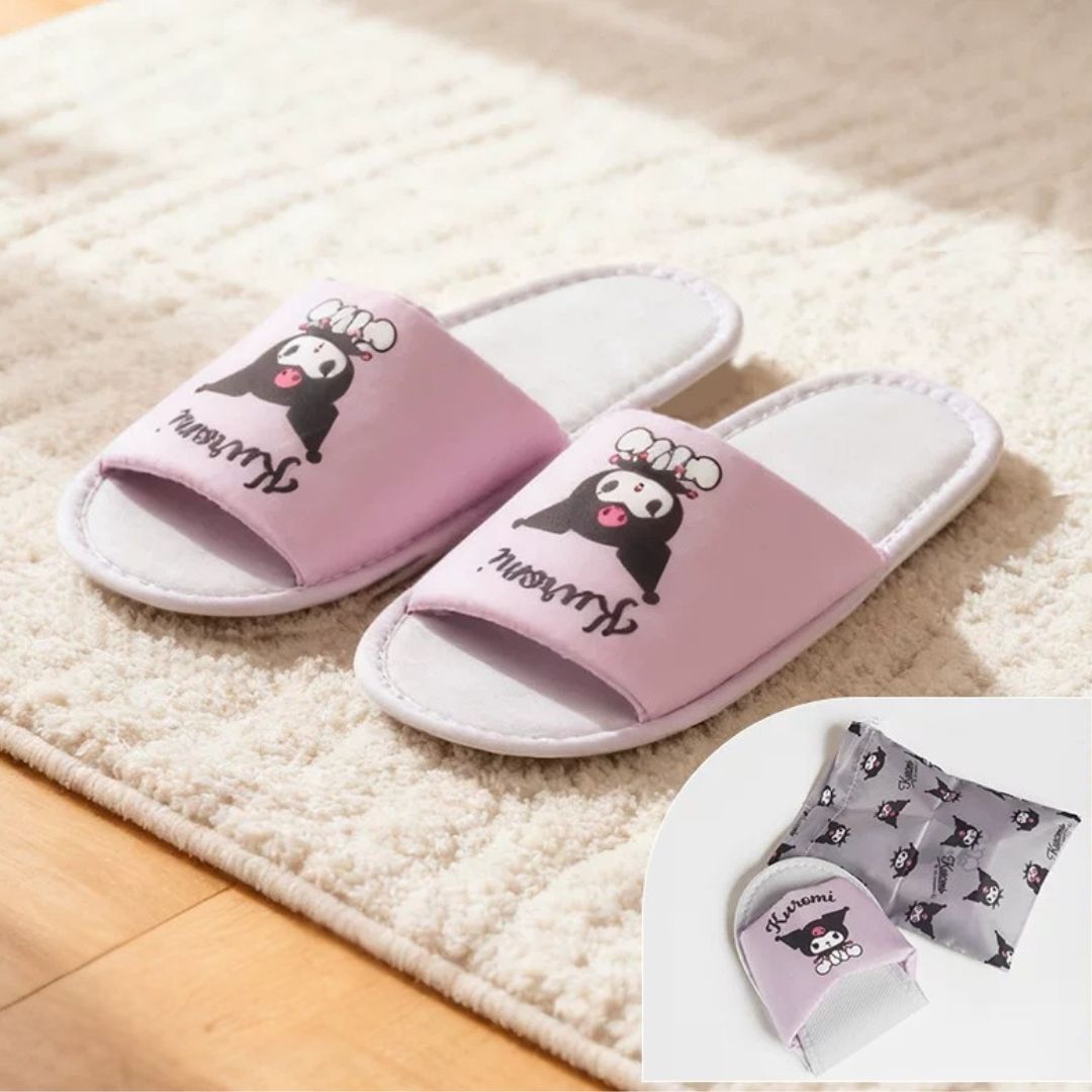 佻皮魔女  Sanrio | 折疊拖鞋 | 旅行拖鞋(收納鞋袋)
