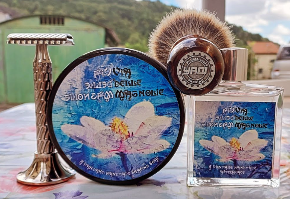 【義大利工藝】PantaRei ── Via delle Magnolie 木蘭花之徑・頂級雙油工藝刮鬍皂 150g