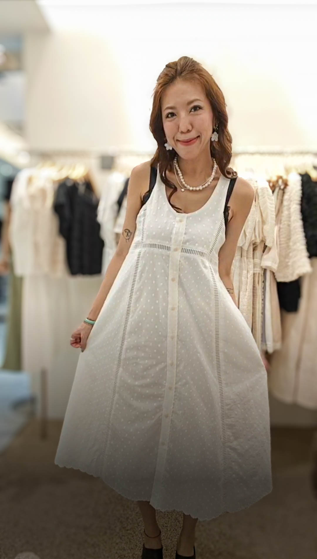 💍K6716  ▶️排扣背心洋裝 👉B:94cm W:102cm H:cm L:117cm