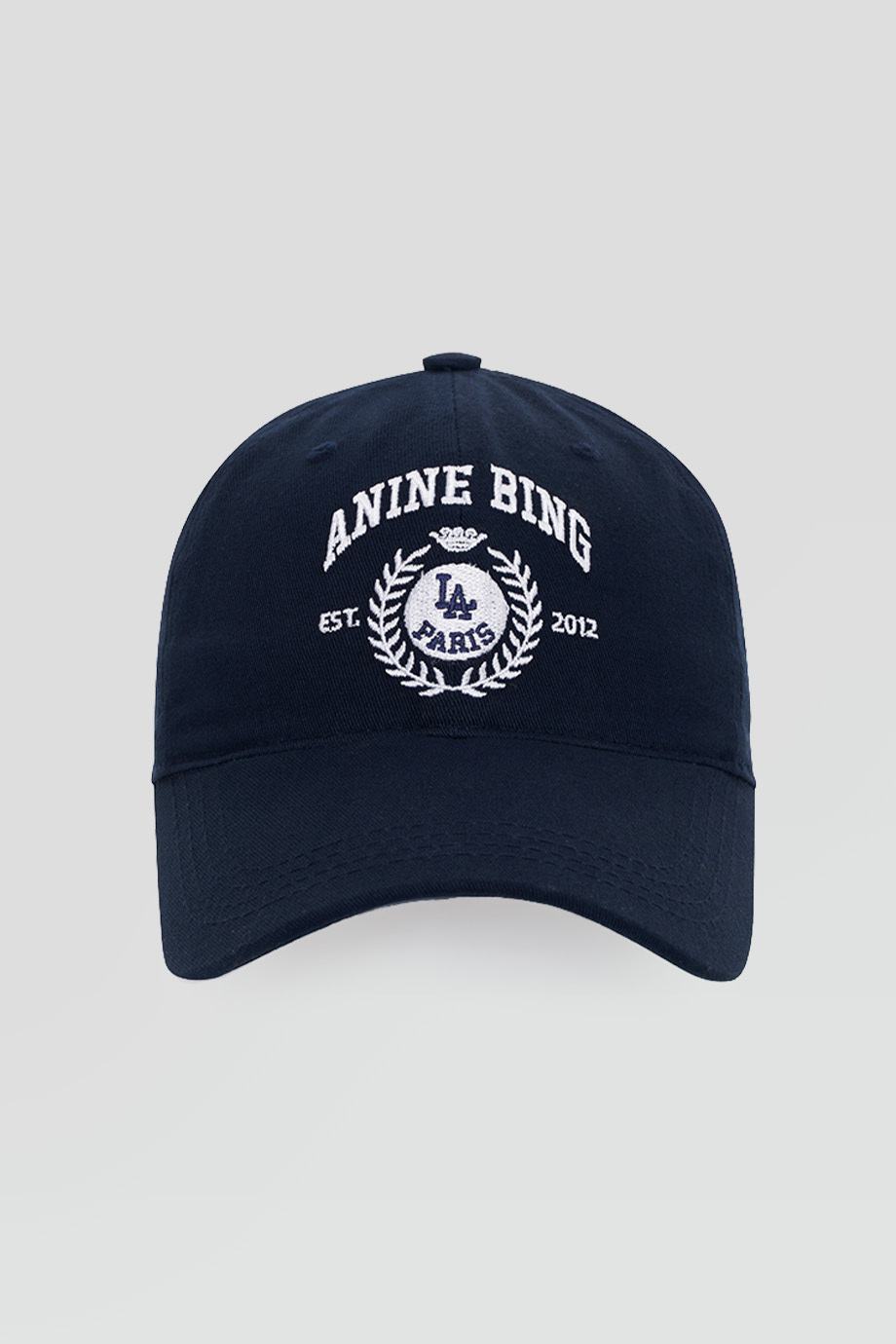 Anine Bing｜JEREMY 大學風刺繡棉質棒球帽