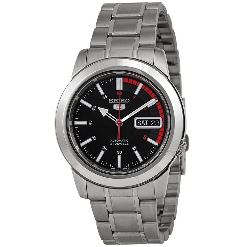Seiko 精工 5 Automatic  Silver Stainless Steel Men's Watch Blue Dial SNKK27K1 SNKK27 , Black Dial  SNKK31 SNKK31K1自動機械不鏽鋼 男士腕錶