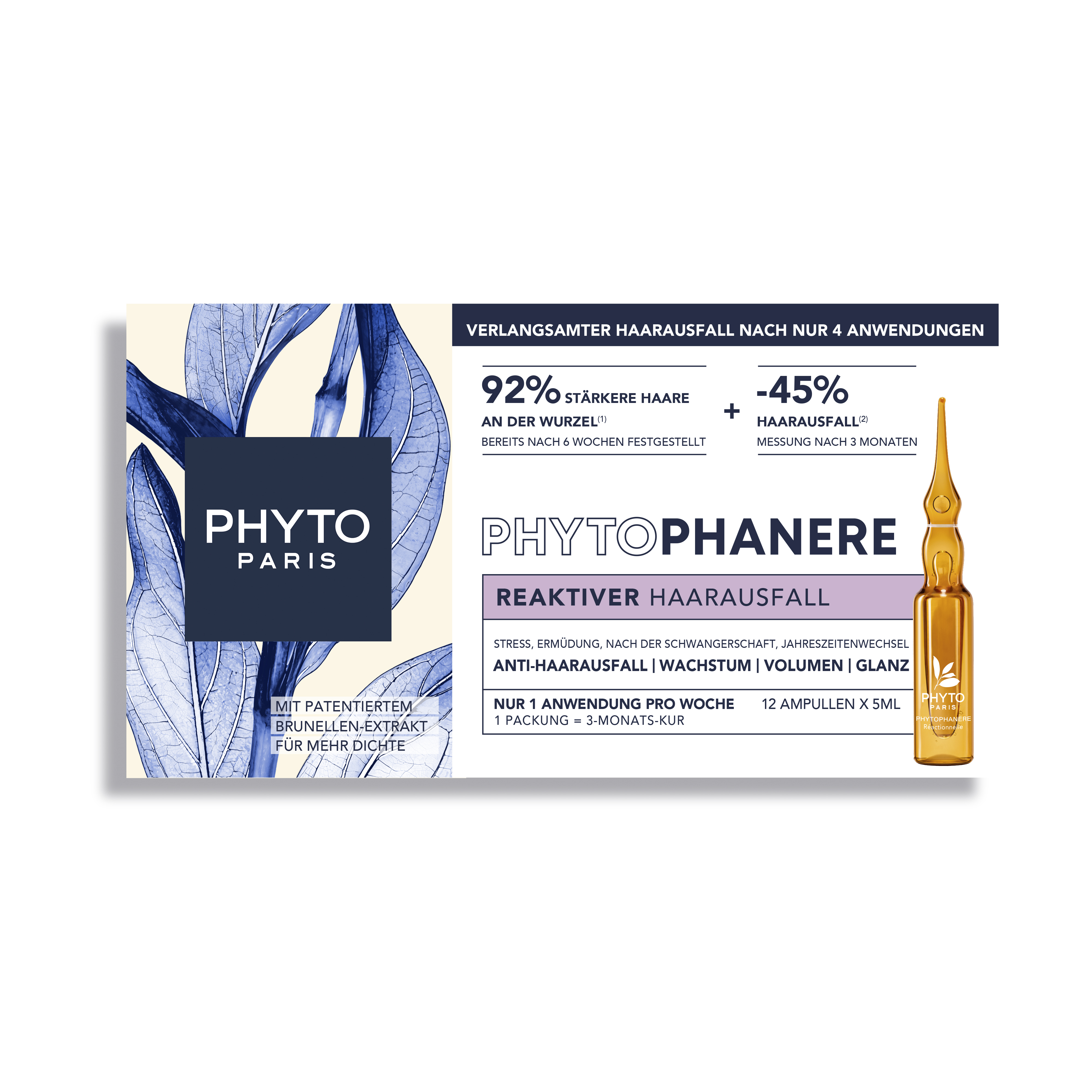 PHYTOPHANERE Anti-Reactive Hair Loss Treatment 12 x 5ml
