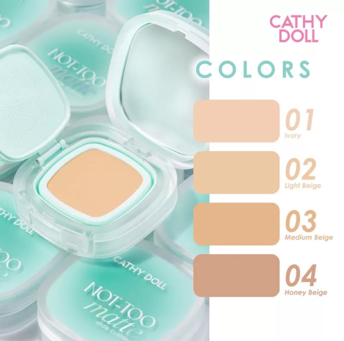 泰國 Cathy Doll 推拉式啞緻氣墊粉餅