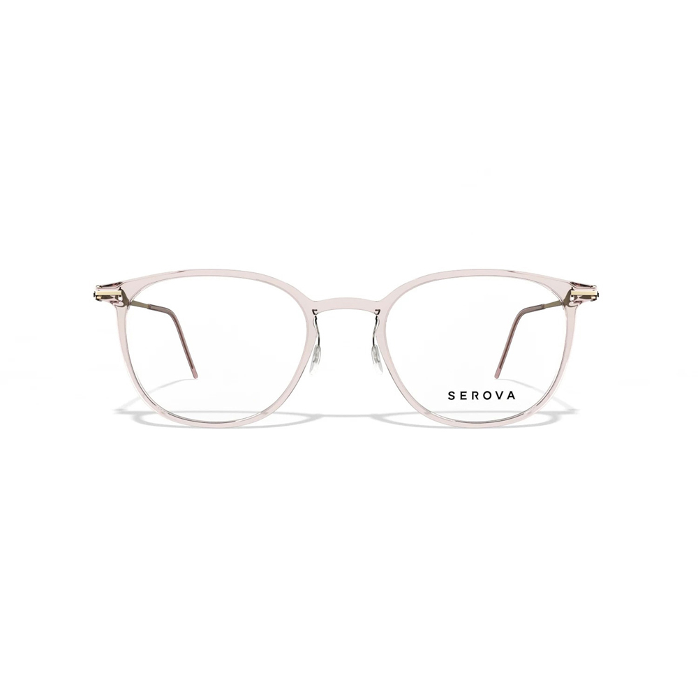 【SEROVA】SP1273 C12方框光學眼鏡♦(淺粉)