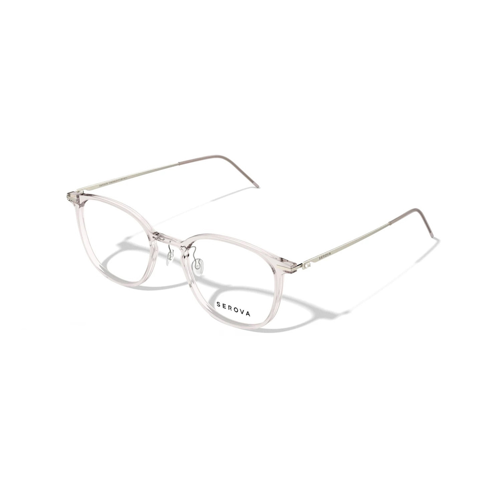 【SEROVA】SP1273 C12方框光學眼鏡♦(淺粉)