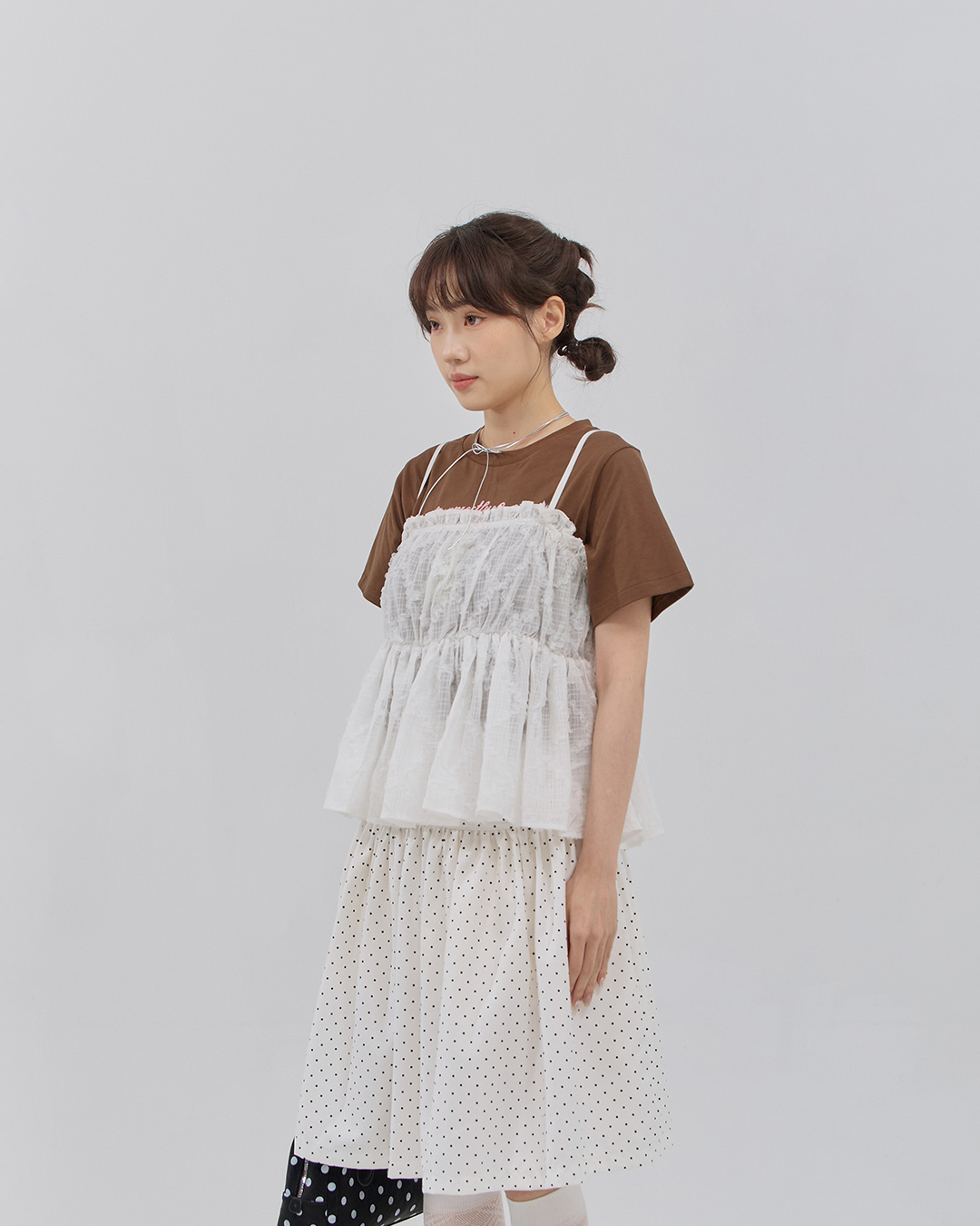 3D Mesh Jacquard Thin Shoulder Cover-Up Vest - White【01099782】in stock+pre-order