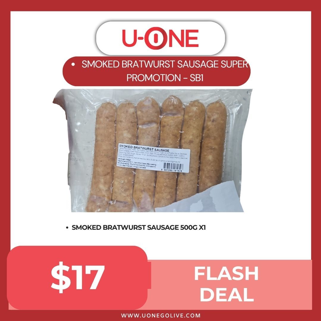SMOKED BRATWURST SAUSAGE SUPER PROMOTION - SB1