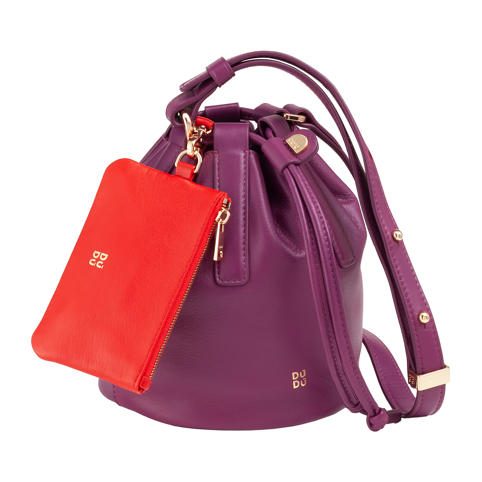 Dudu Leather bag - Filicudi 534-6064-12 Fucsia
