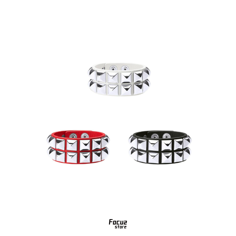 【Focus Store】現貨秒發 Supreme SS26 Studded Bracelet 真皮手環 三色