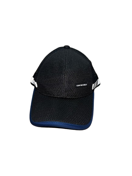 【Nishimatsuya】COMFORTABLY Kids All-Mesh Reflective Sun Cap (Black/Navy)