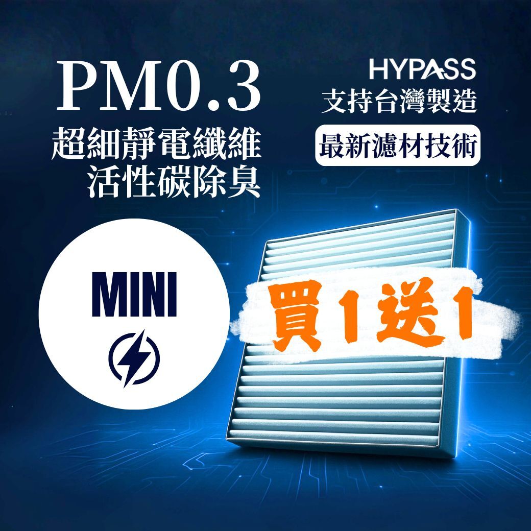 【MINI迷你電動車Countryman】旗艦版汽車冷氣濾網