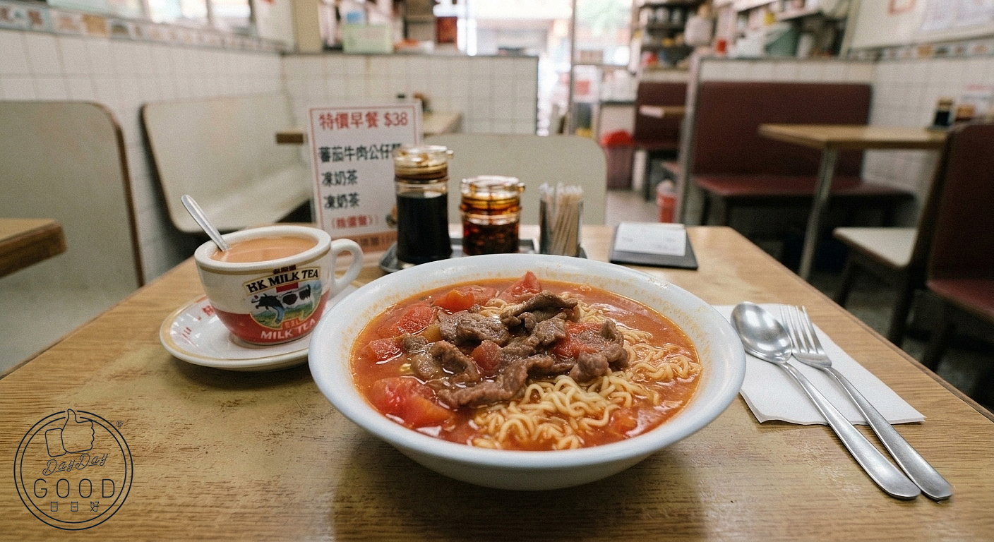 梁師傅港式茶餐廳經典系列 - 沙嗲及番茄牛肉麵