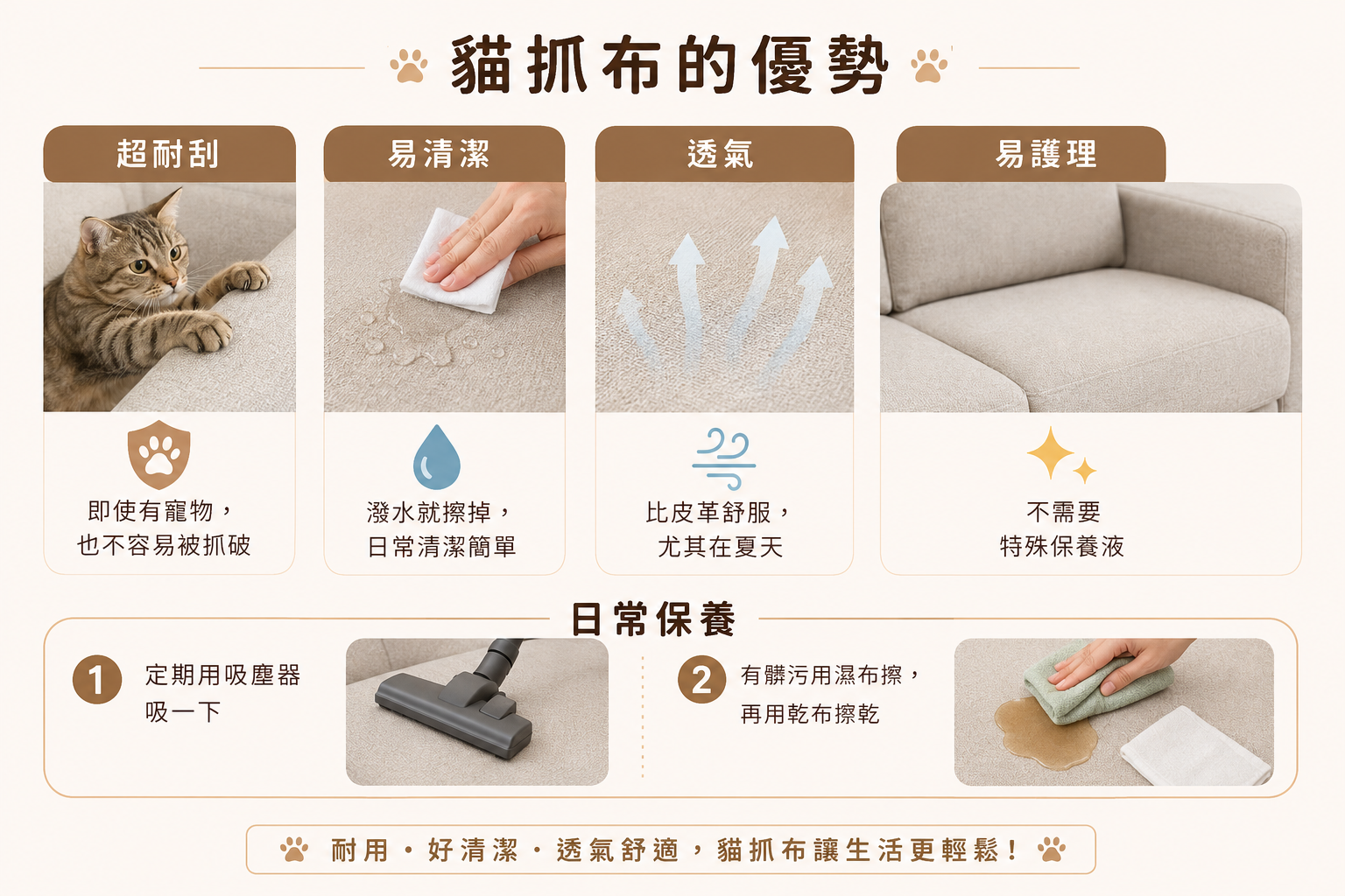 貓抓布的優勢