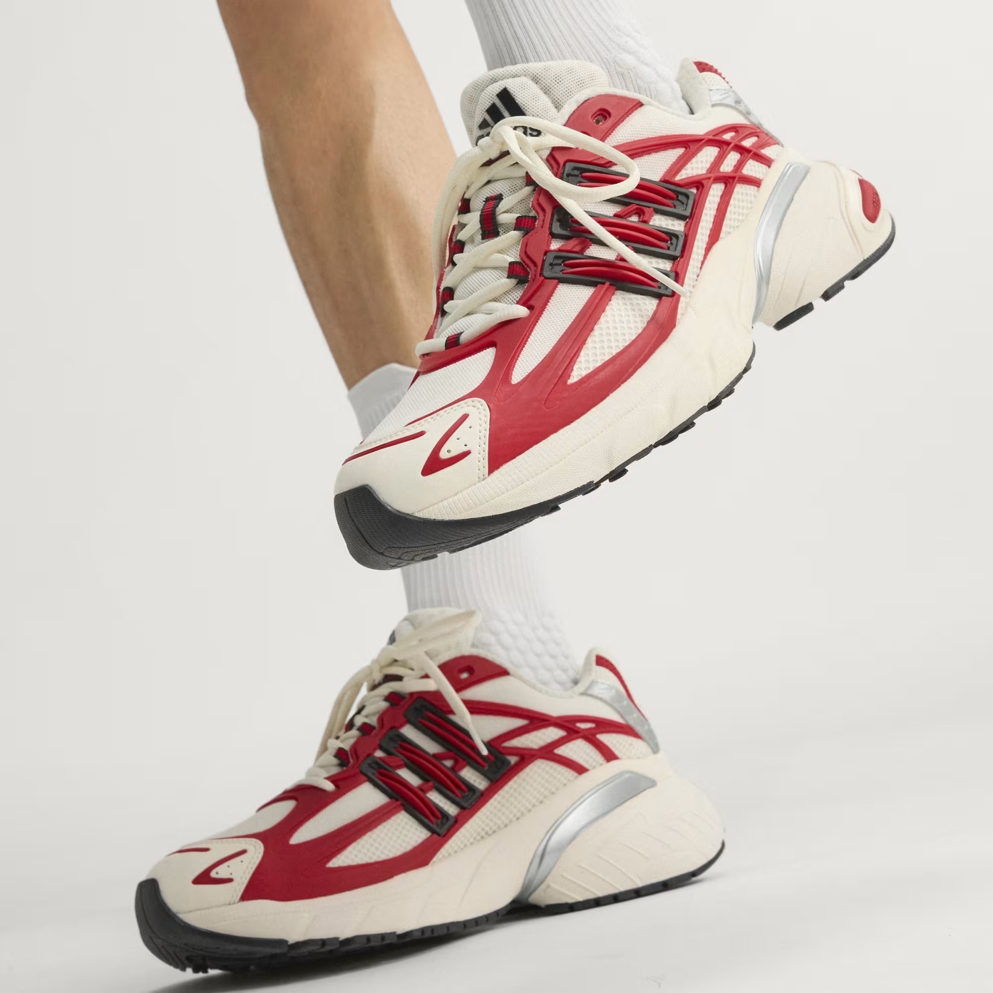 【 adidas ADISTAR XLG 2.0 休閒鞋款 - 米白紅 】