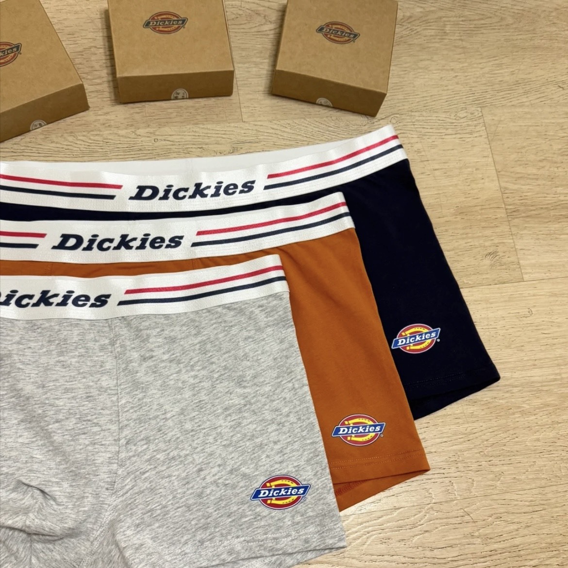 『代購商品』Dickies 10A抗菌純棉四角褲 無痕高彈平口內褲 三件裝 男款 D252MF347