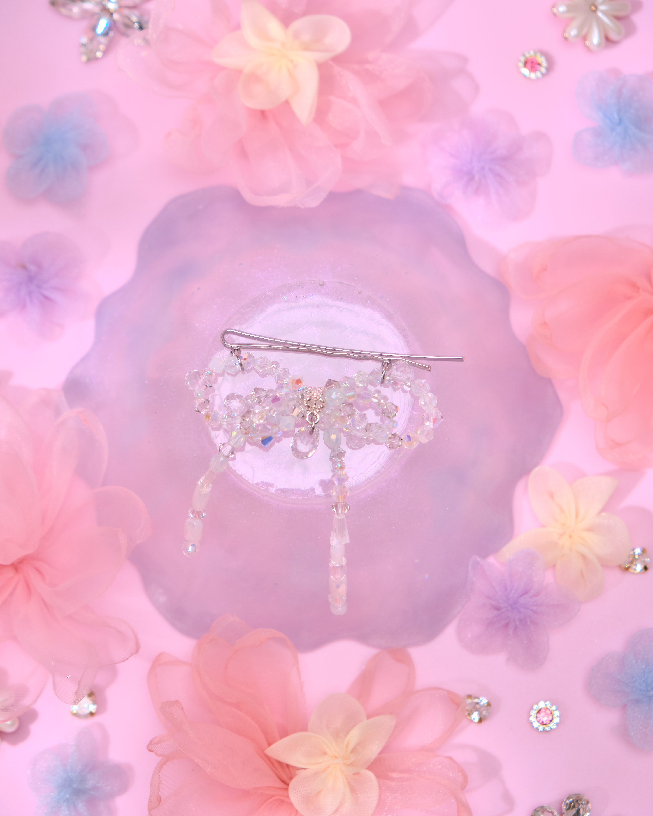 13750 Pastel Bow Hair Pins