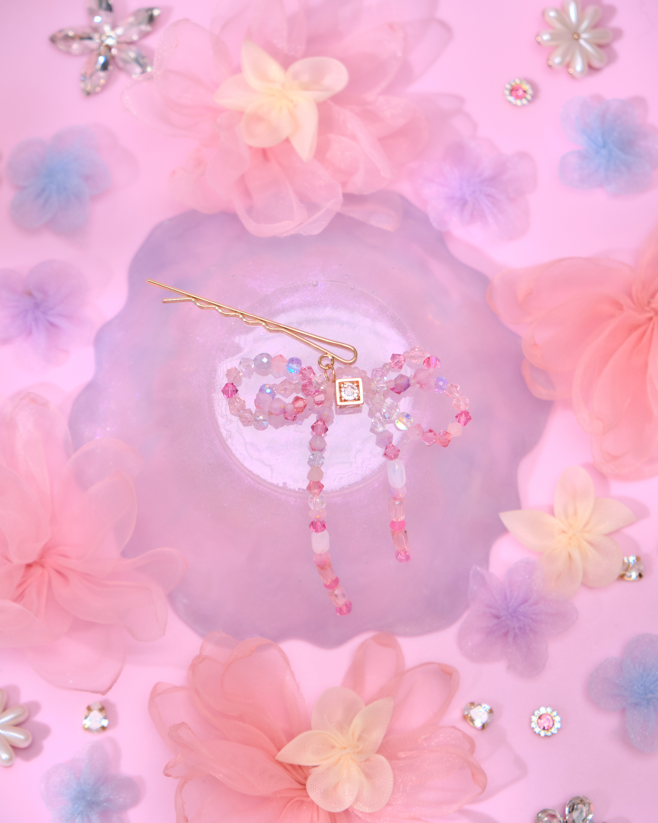 13749 Pastel Bow Hair Pins