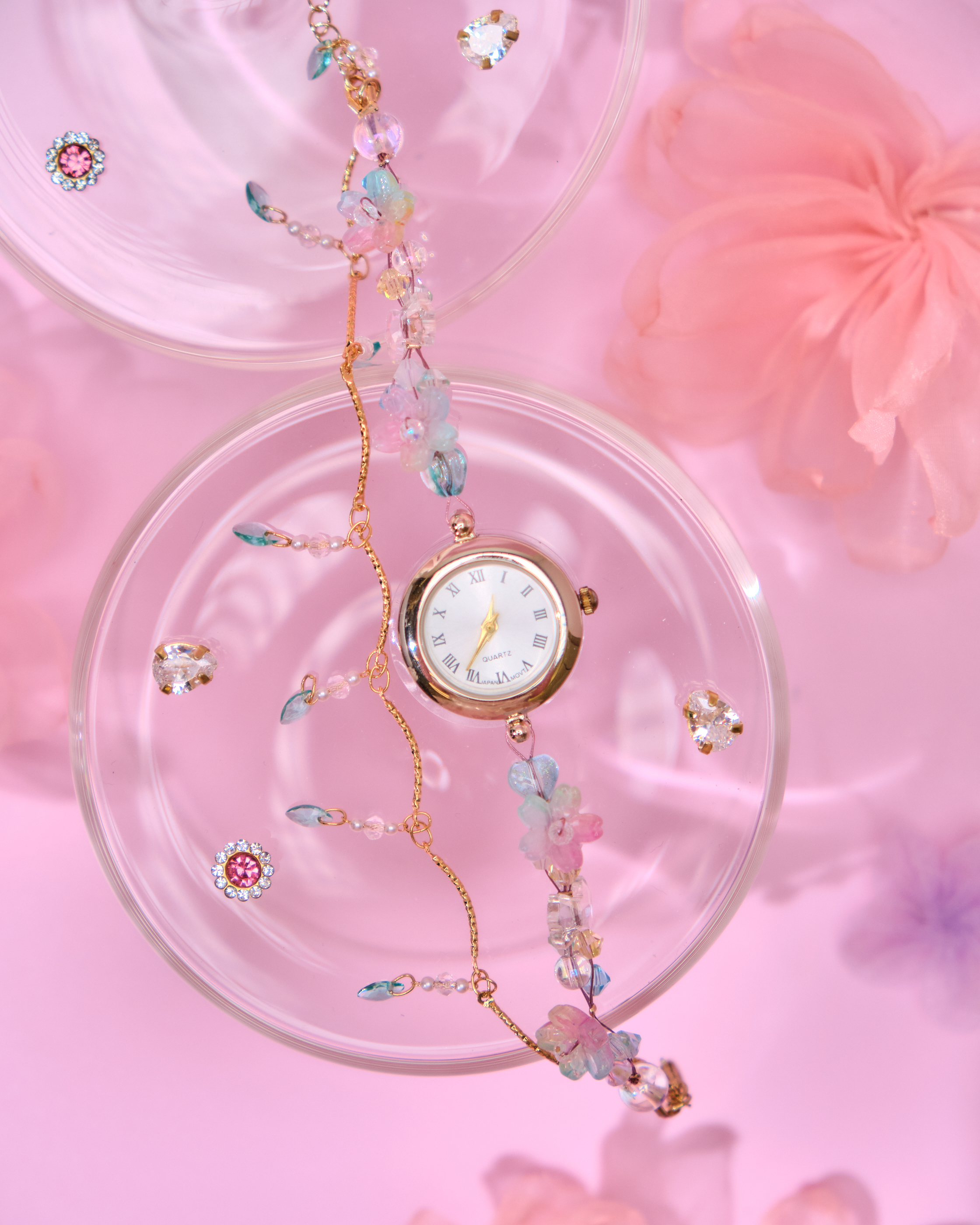 13744 Garden Party Floral Watch