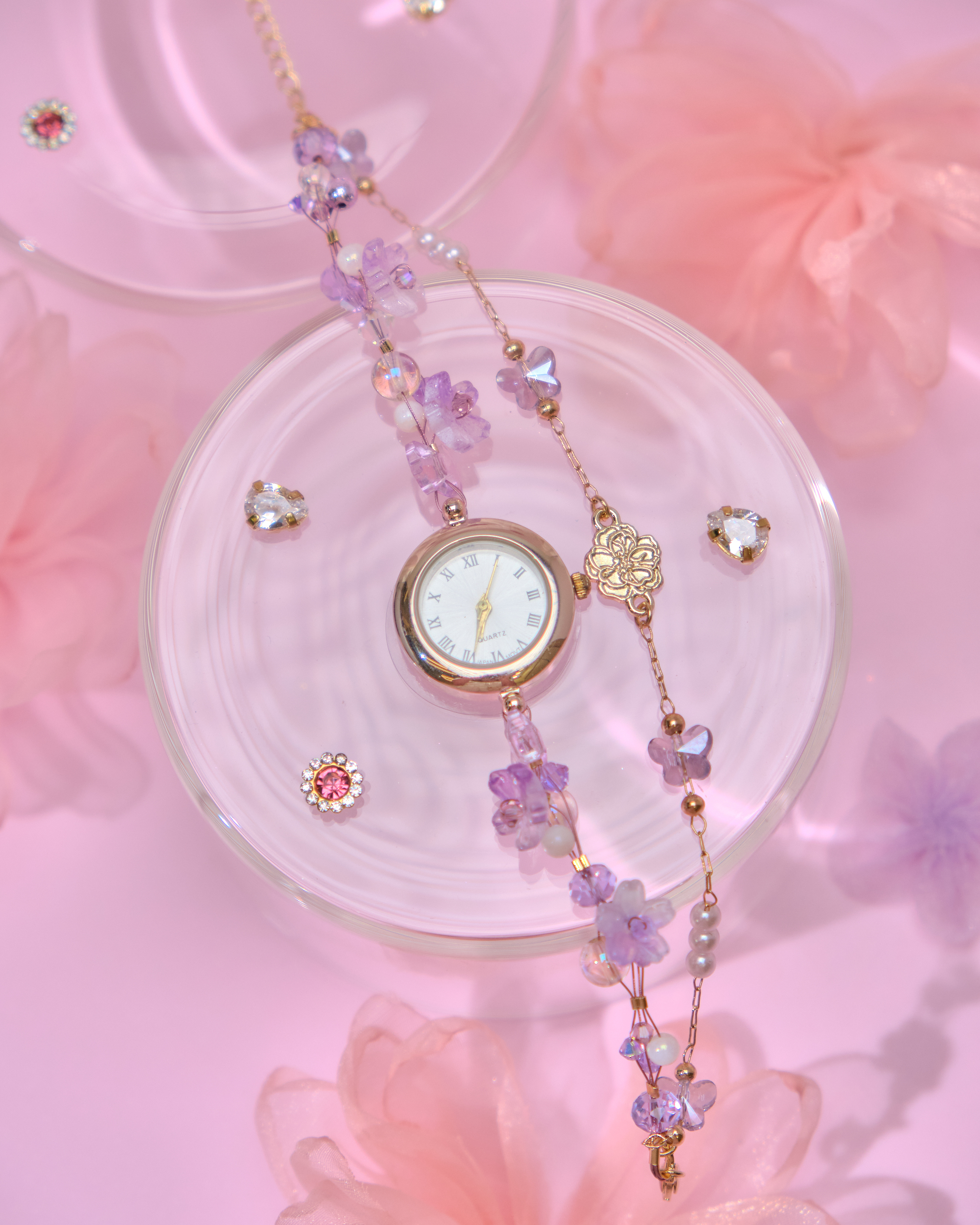 13741 Garden Party Floral Watch