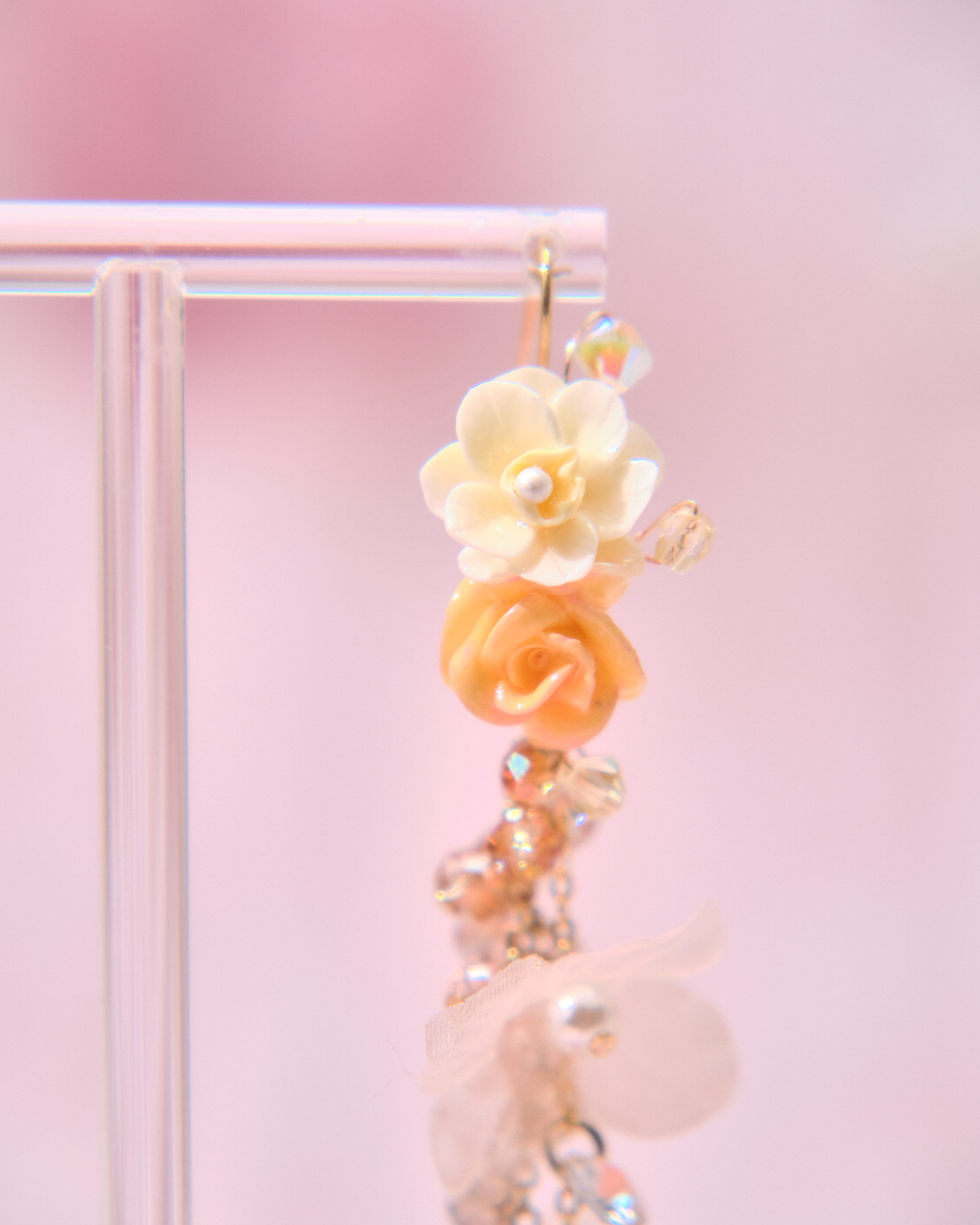 13738 Long Floral Whisper Earrings