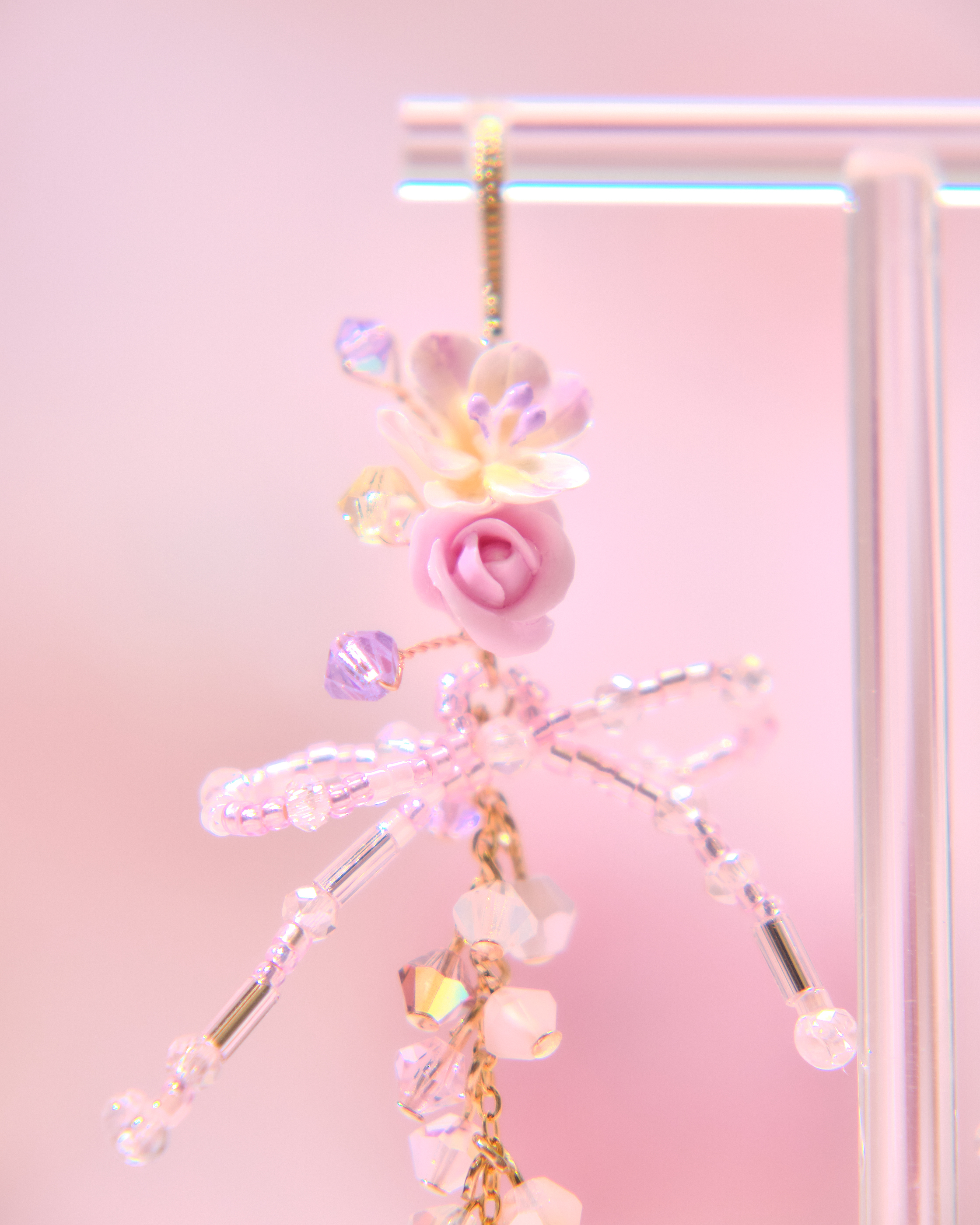 13737 Long Floral Whisper Earrings