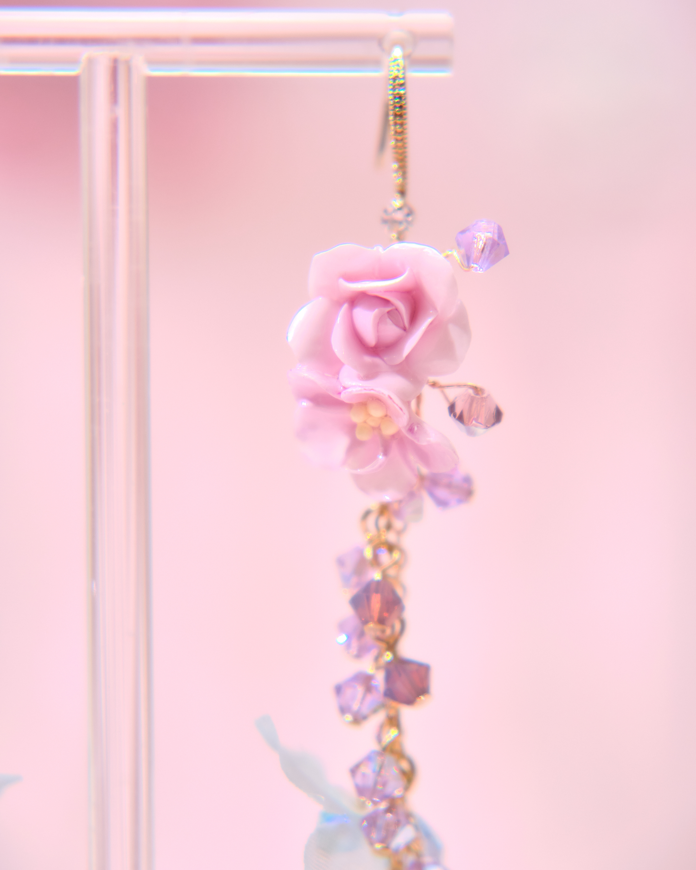13736 Long Floral Whisper Earrings