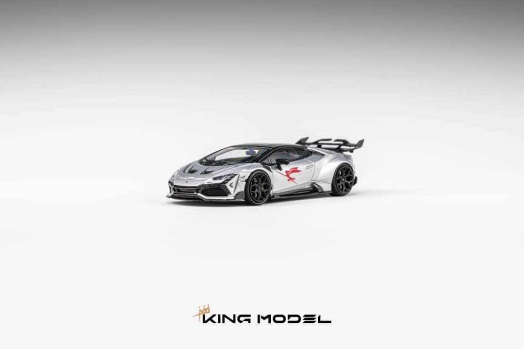 預訂:1/64 King Model  DarwinPRO Huracan The Lilith Gloss Silver (KMLHS )