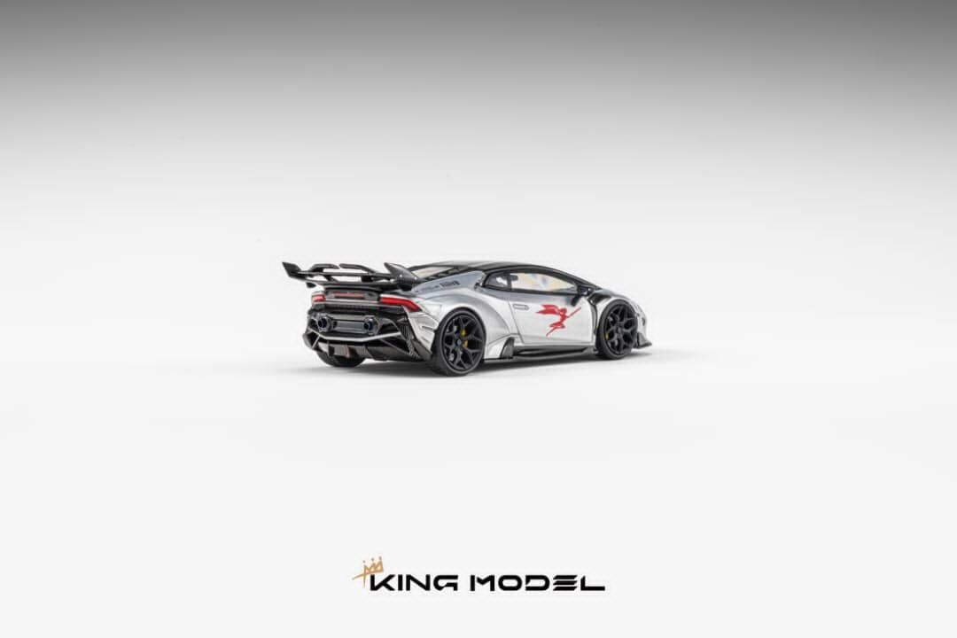 預訂:1/64 King Model  DarwinPRO Huracan The Lilith Gloss Silver (KMLHS )